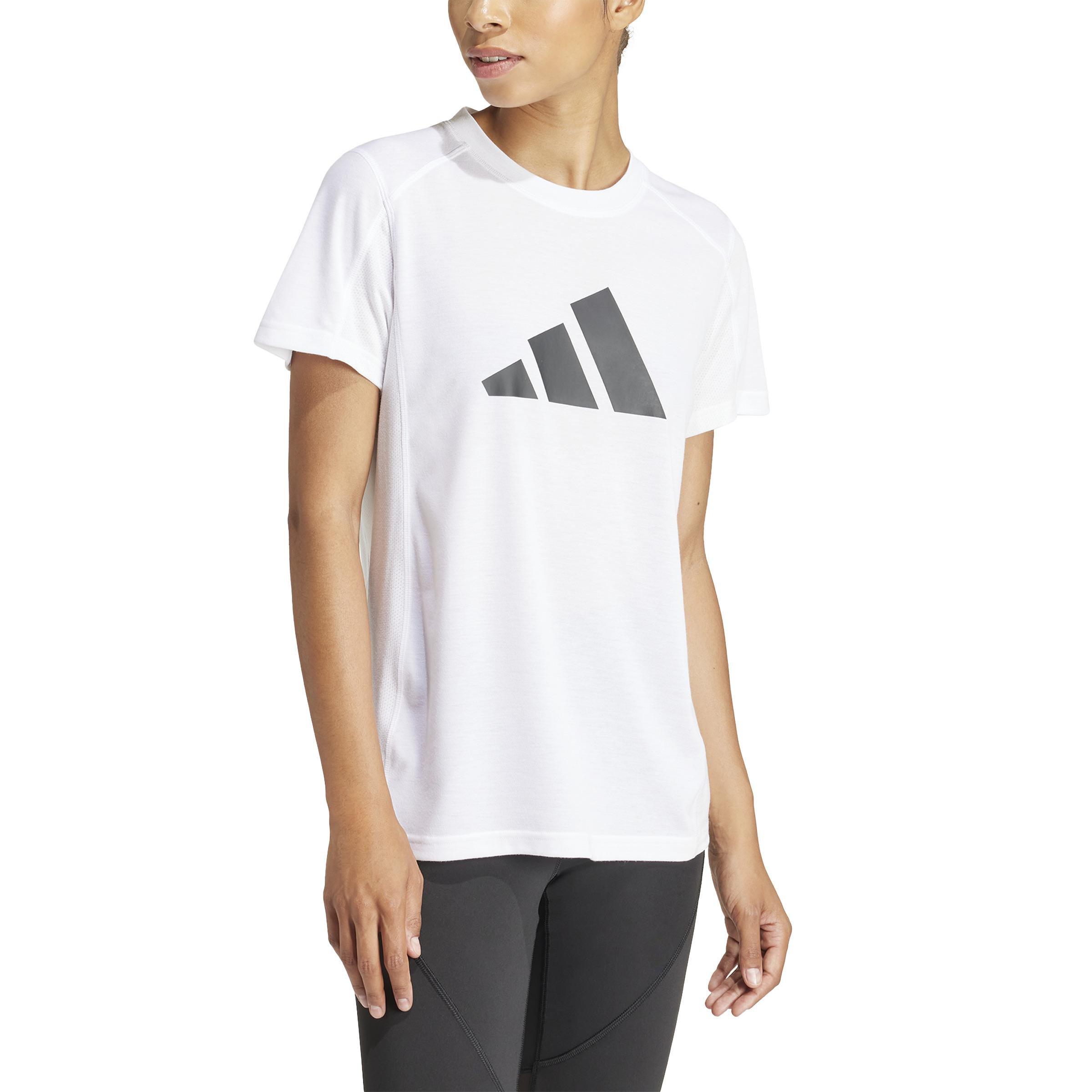 Train Essentials Big Performance Logo Training T-Shirt, White, A701_ONE, large image number 2