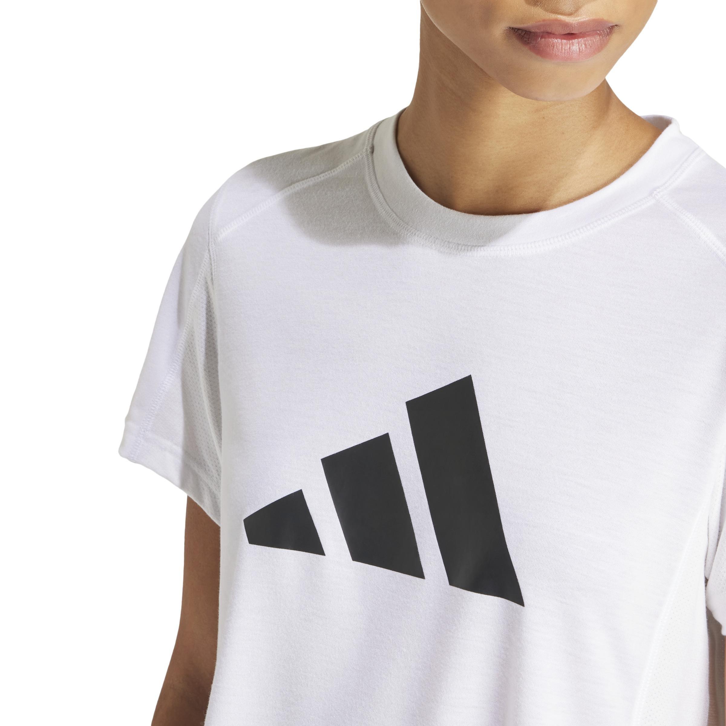 Train Essentials Big Performance Logo Training T-Shirt, White, , large image number 4