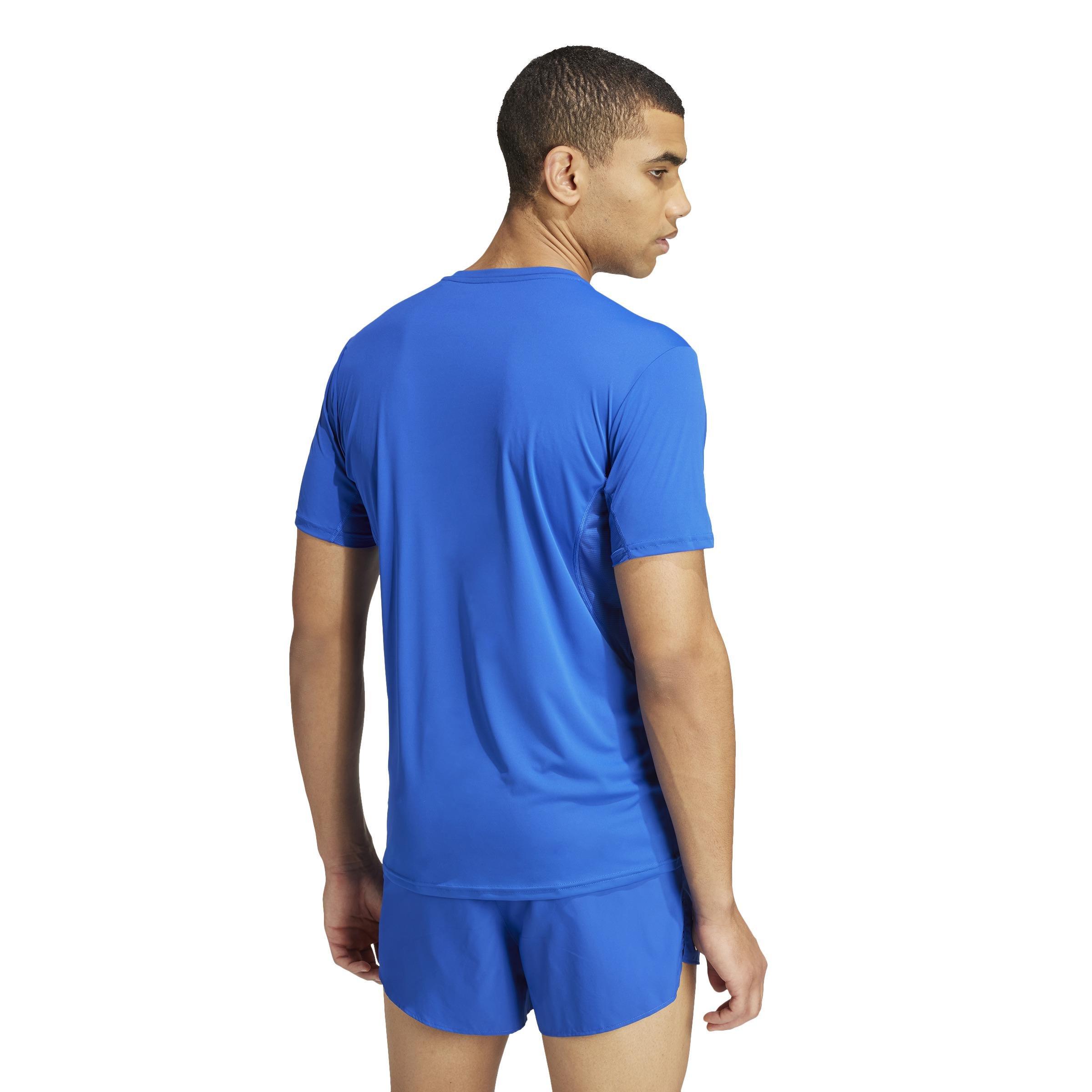 Adizero Essentials Running T-Shirt, Blue, A701_ONE, large image number 3