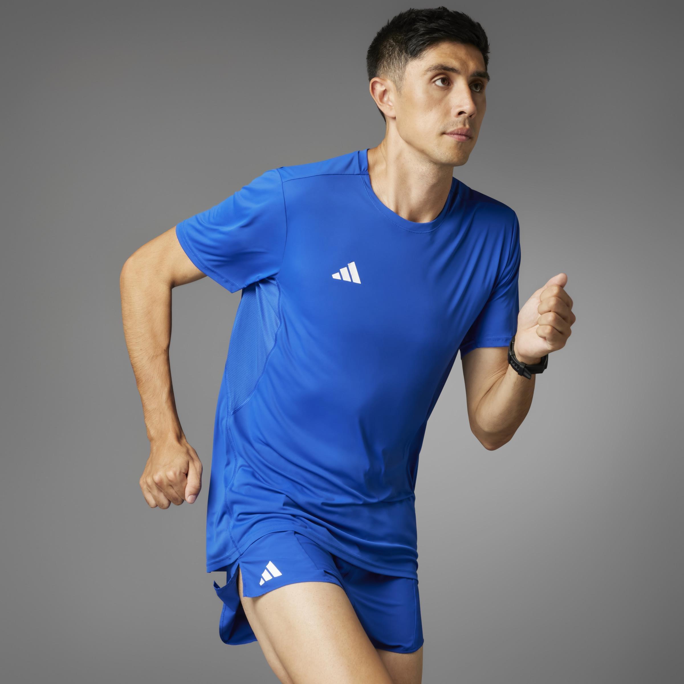 Adizero Essentials Running T-Shirt, Blue, A701_ONE, large image number 9