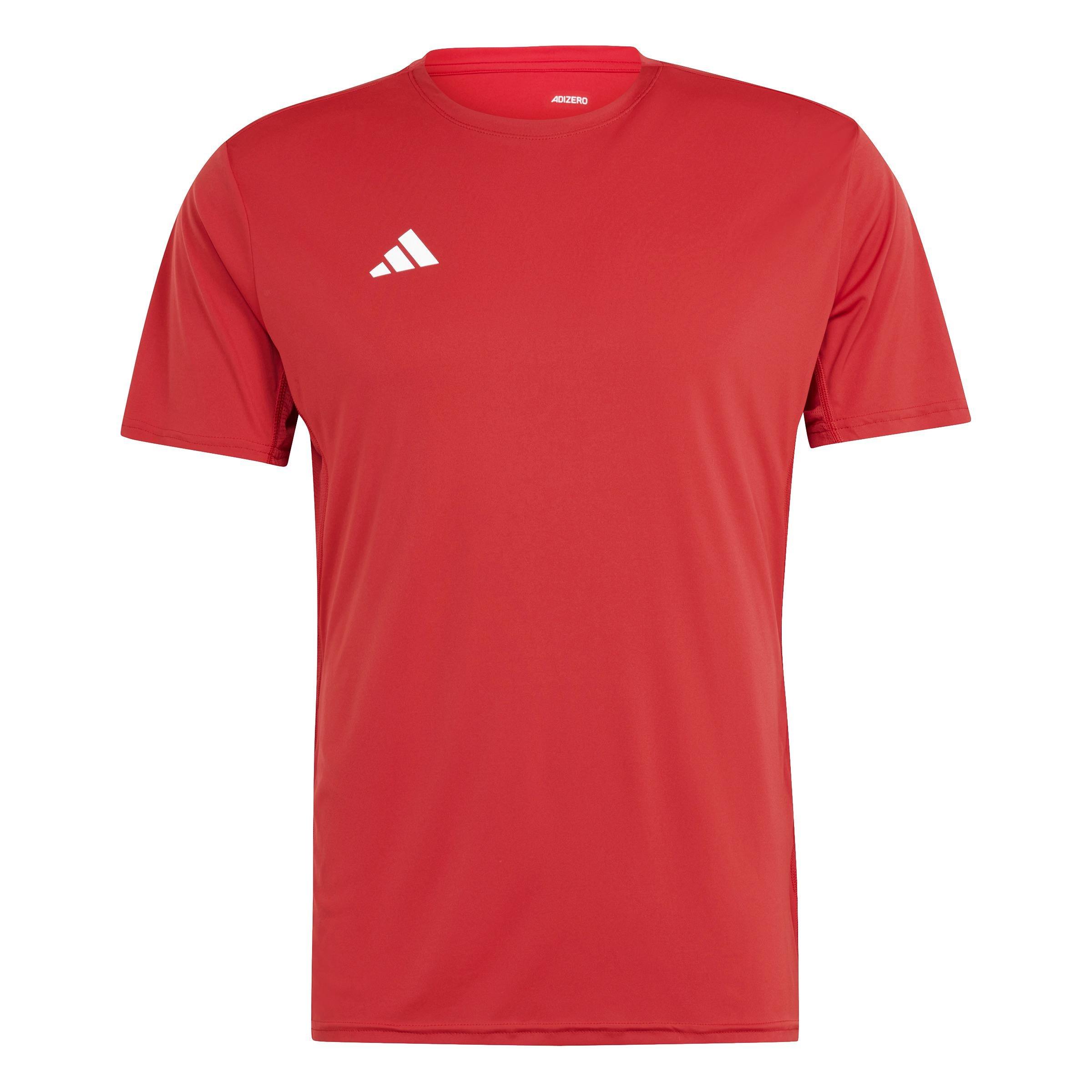 Adizero Essentials Running T-Shirt, Red, A701_ONE, large image number 1