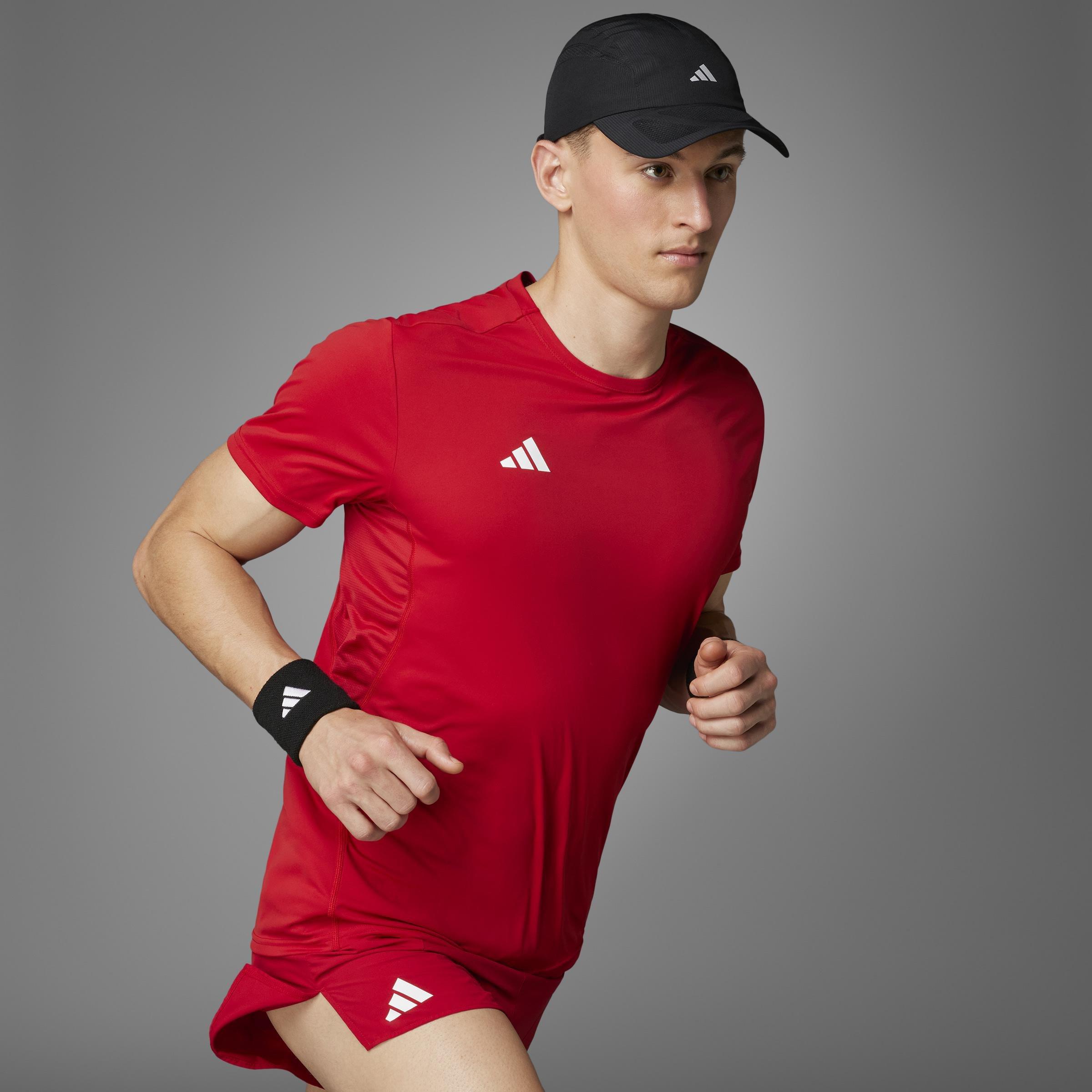 Adizero Essentials Running T-Shirt, Red, A701_ONE, large image number 9