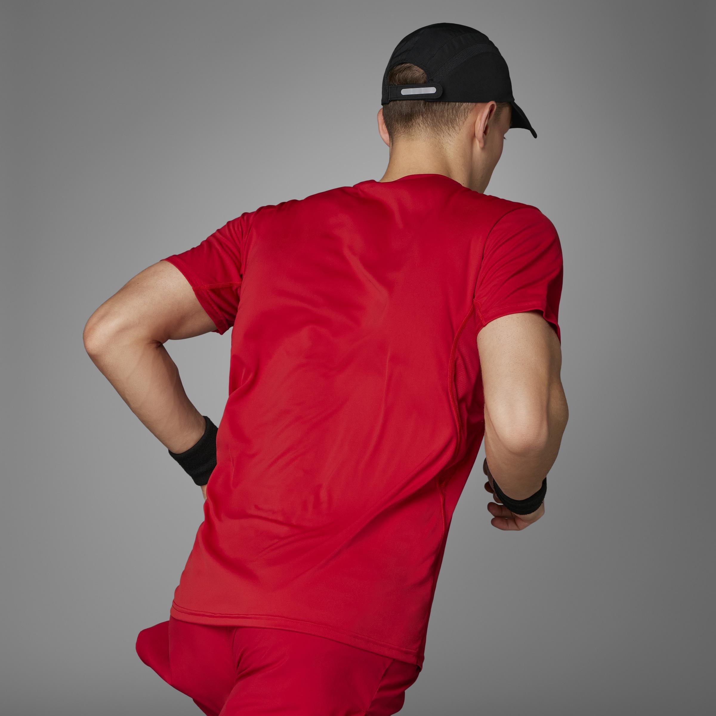 Adizero Essentials Running T-Shirt, Red, , large image number 10