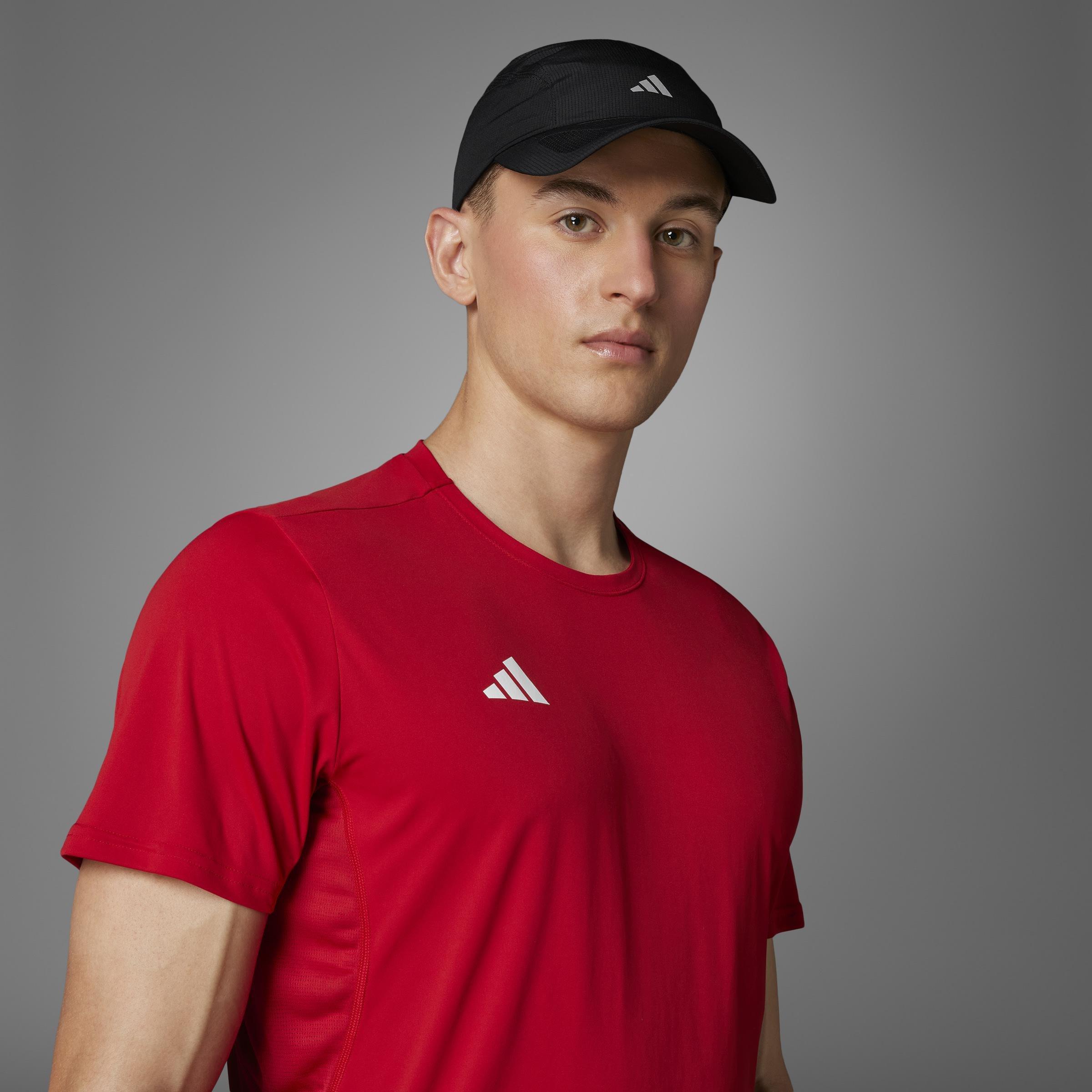 Adizero Essentials Running T-Shirt, Red, A701_ONE, large image number 12