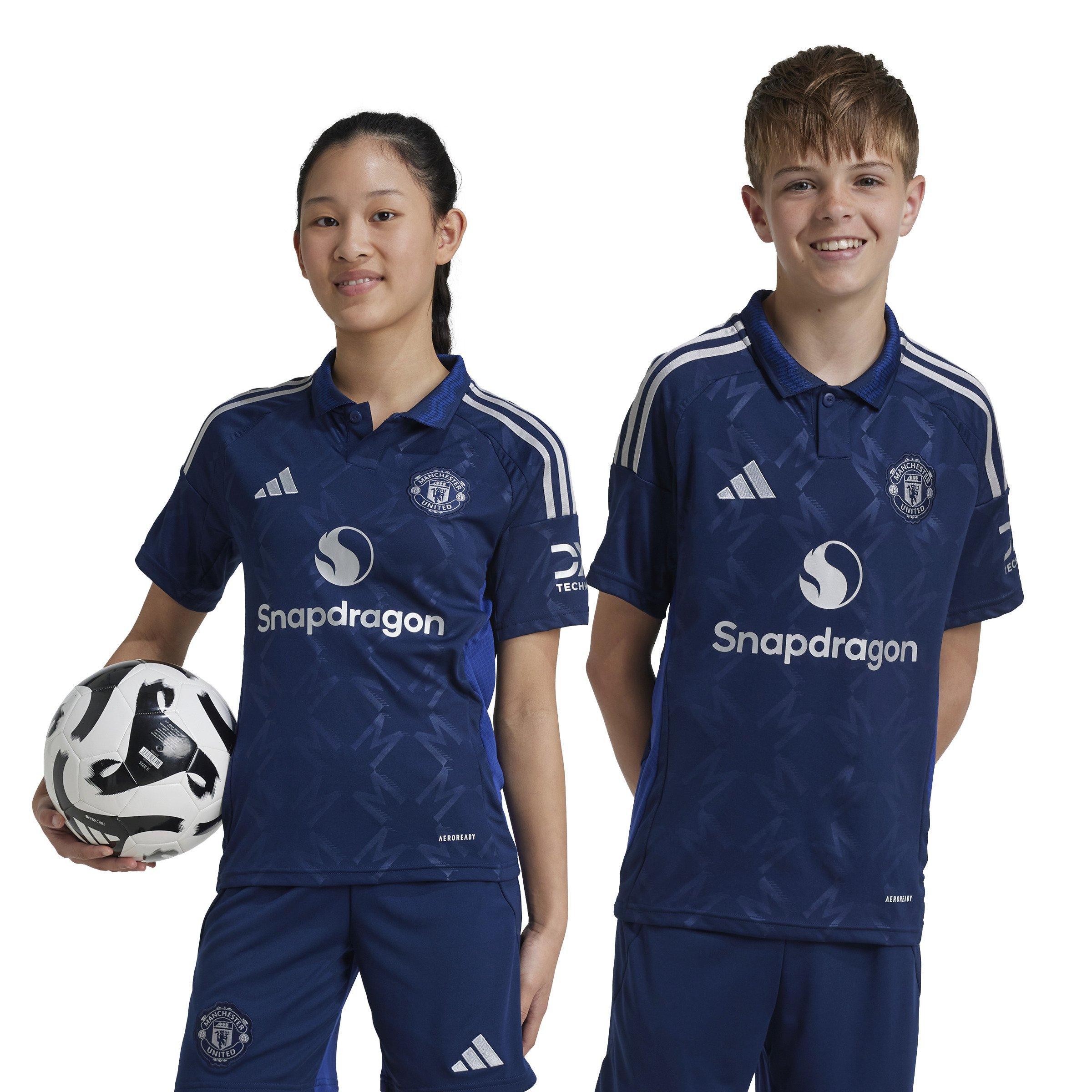 Unisex Kids Manchester United 24/25 Away Jersey, Blue, A701_ONE, large image number 0