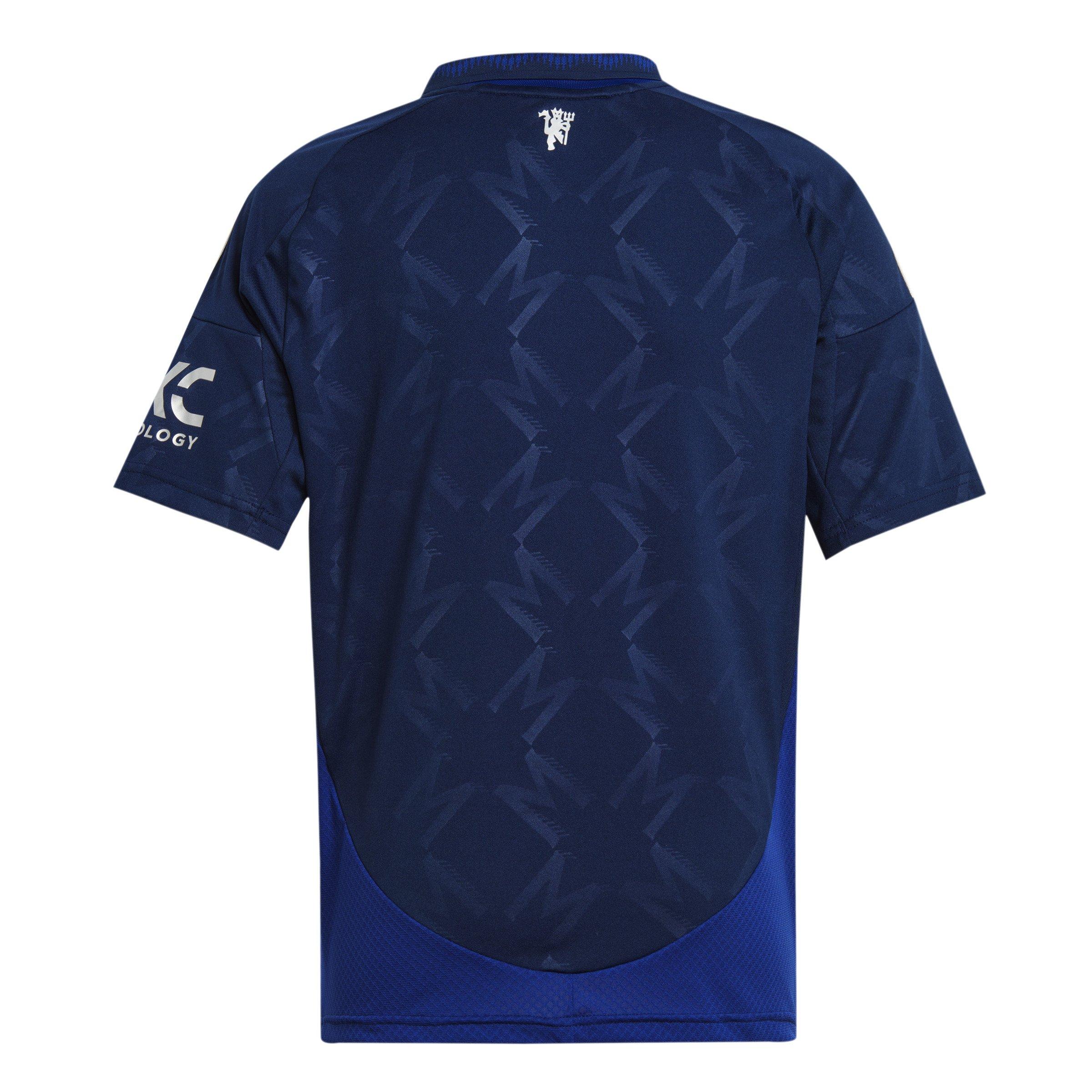 Unisex Kids Manchester United 24/25 Away Jersey, Blue, A701_ONE, large image number 3