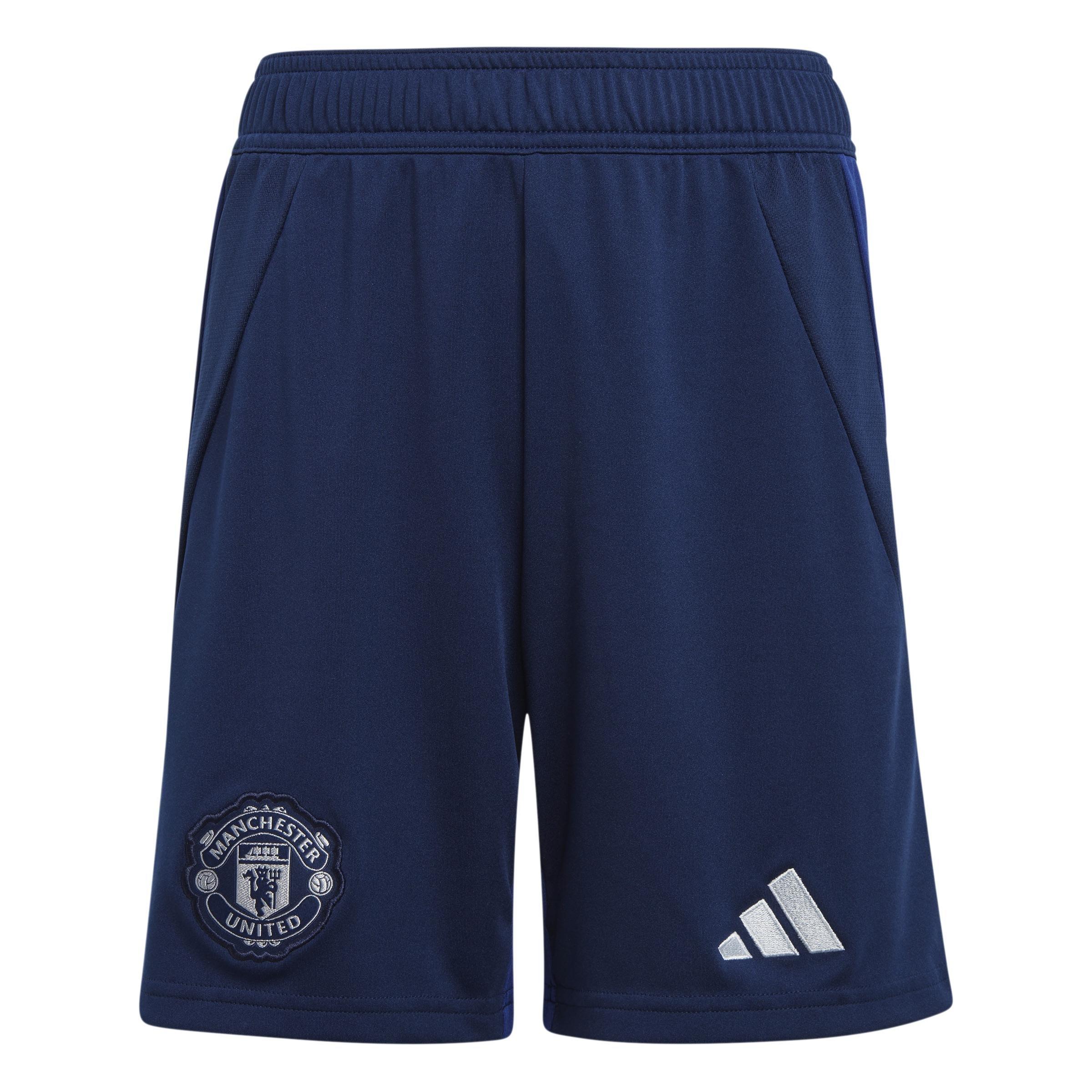 Kids Manchester United 24/25 Away Shorts, Blue, , large image number 0