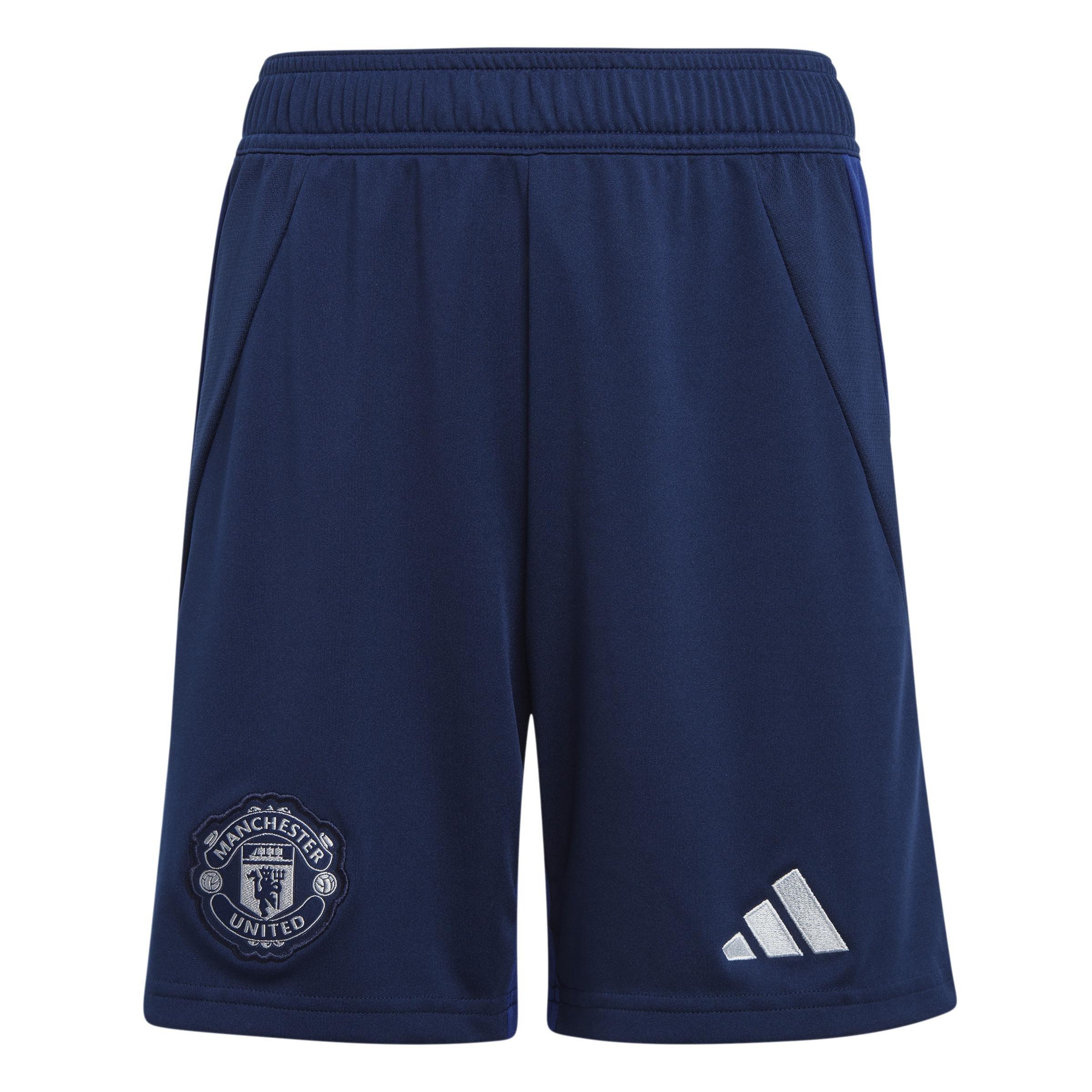 Kids Manchester United 24/25 Away Shorts, Blue, , large image number 1