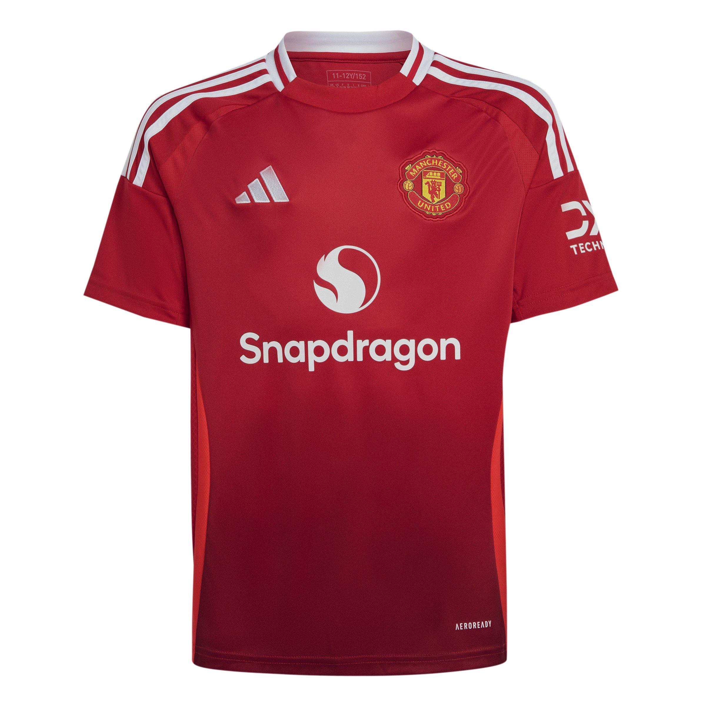 Unisex Kids Manchester United 24/25 Home Jersey, Red, A701_ONE, large image number 3