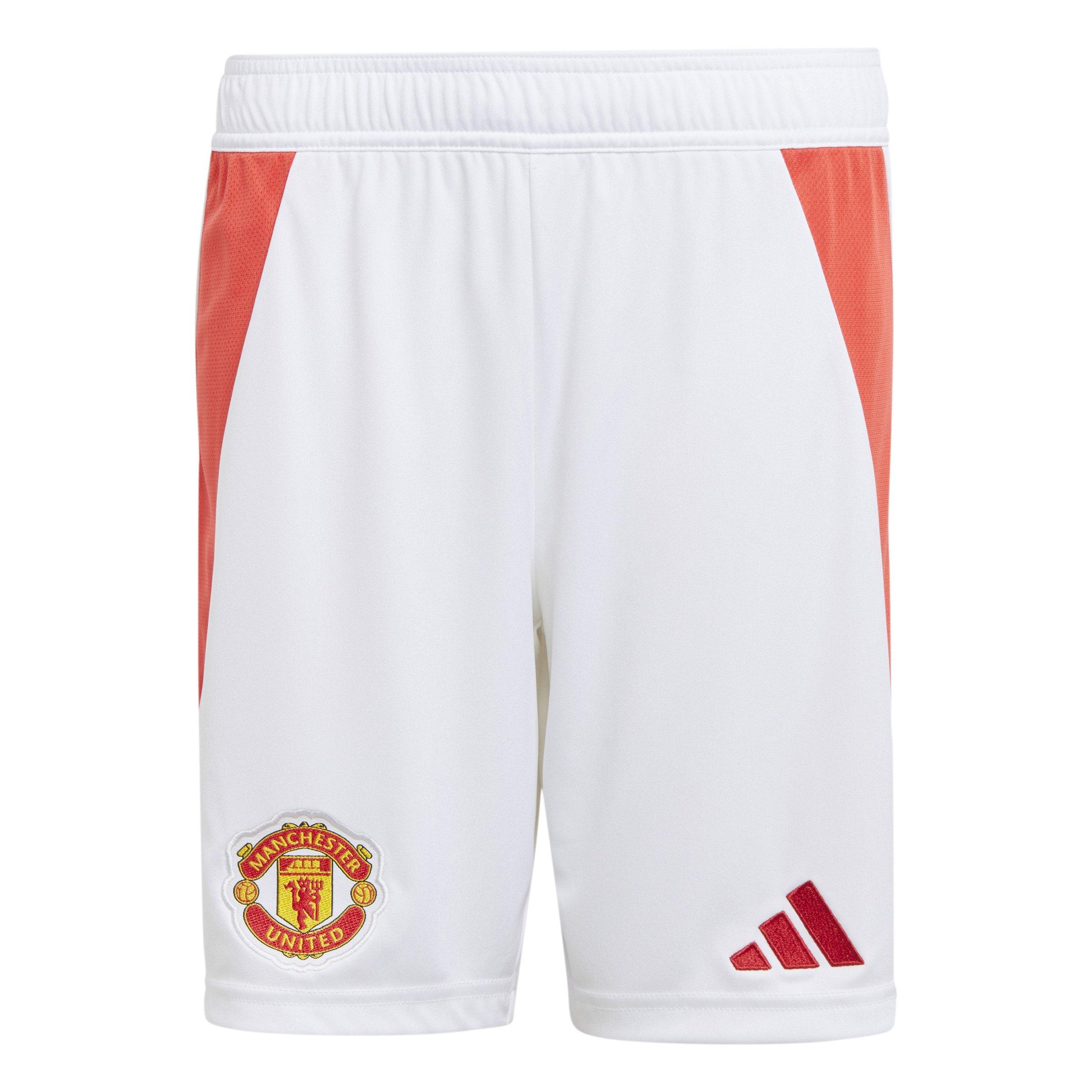 Kids Manchester United 24/25 Home Shorts, White, , large image number 5