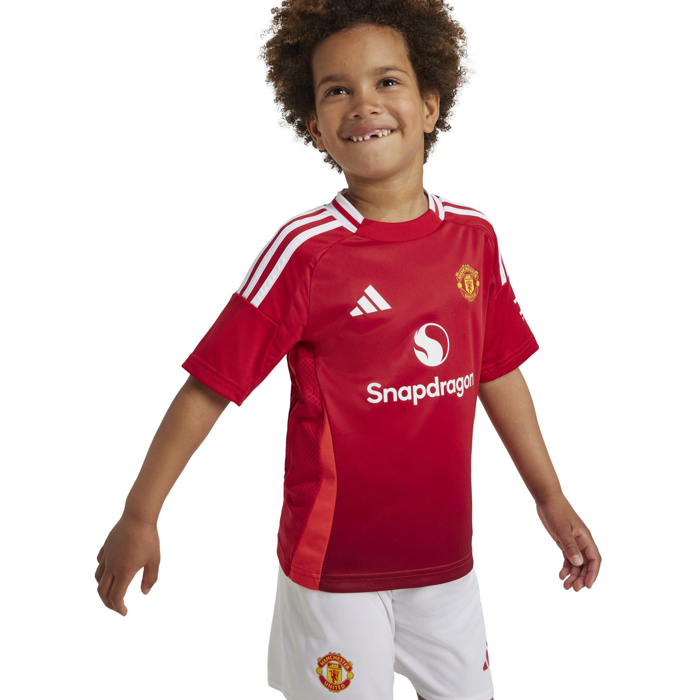 Kids Unisex Manchester United 24/25 Home Mini Kit, Red, A701_ONE, large image number 0