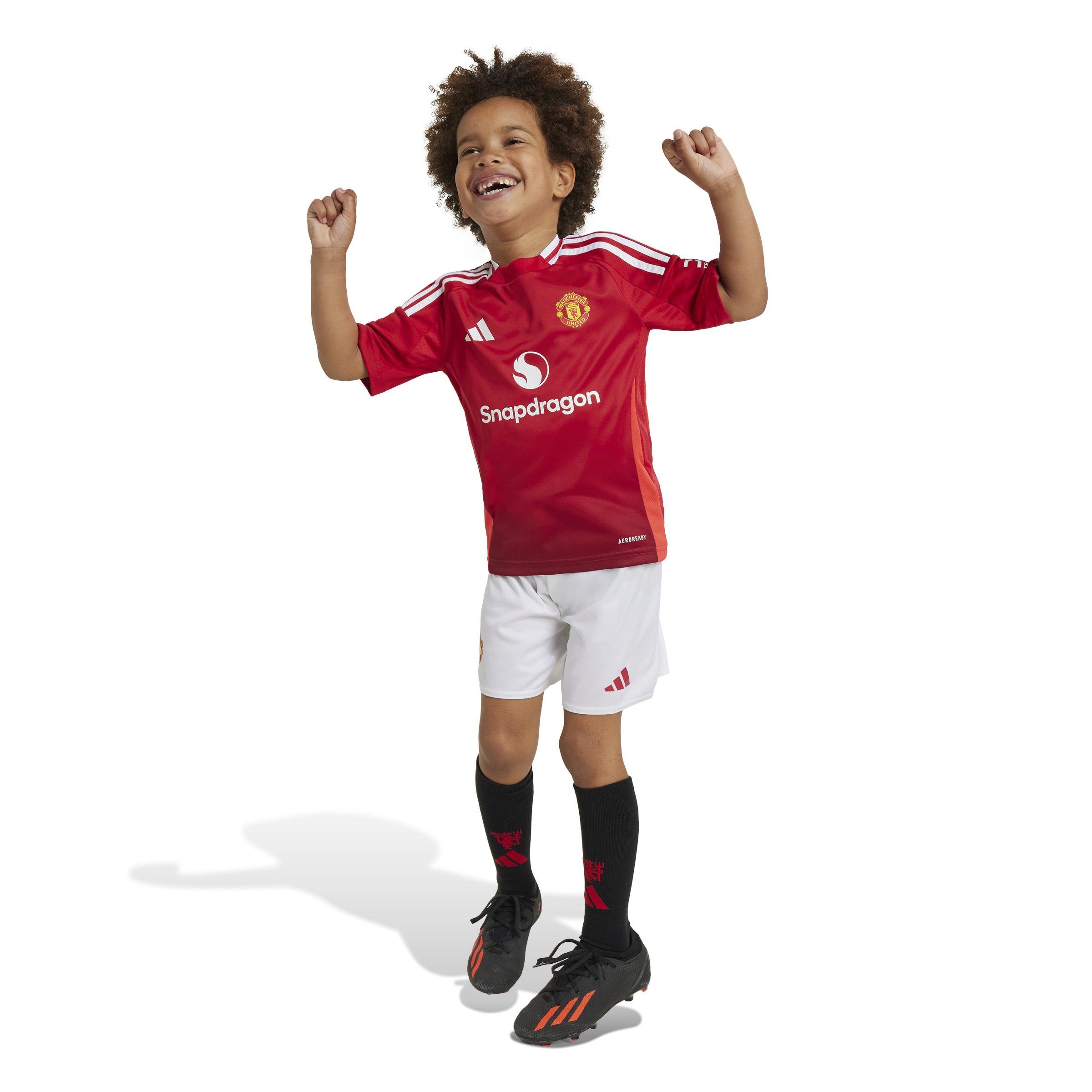 Unisex Kids Manchester United 24/25 Home Mini Kit, Red, , large image number 1