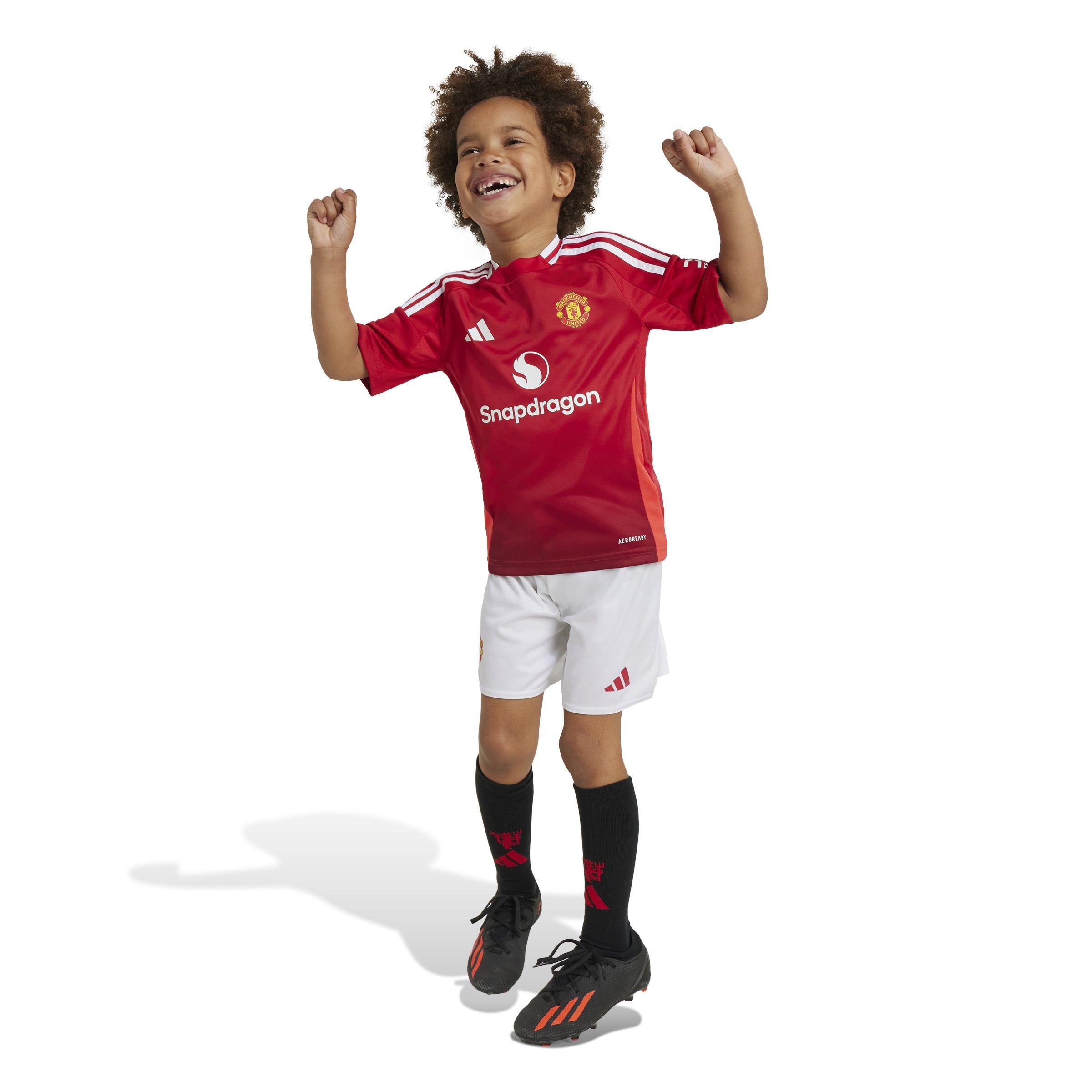 Kids Unisex Manchester United 24/25 Home Mini Kit, Red, A701_ONE, large image number 1