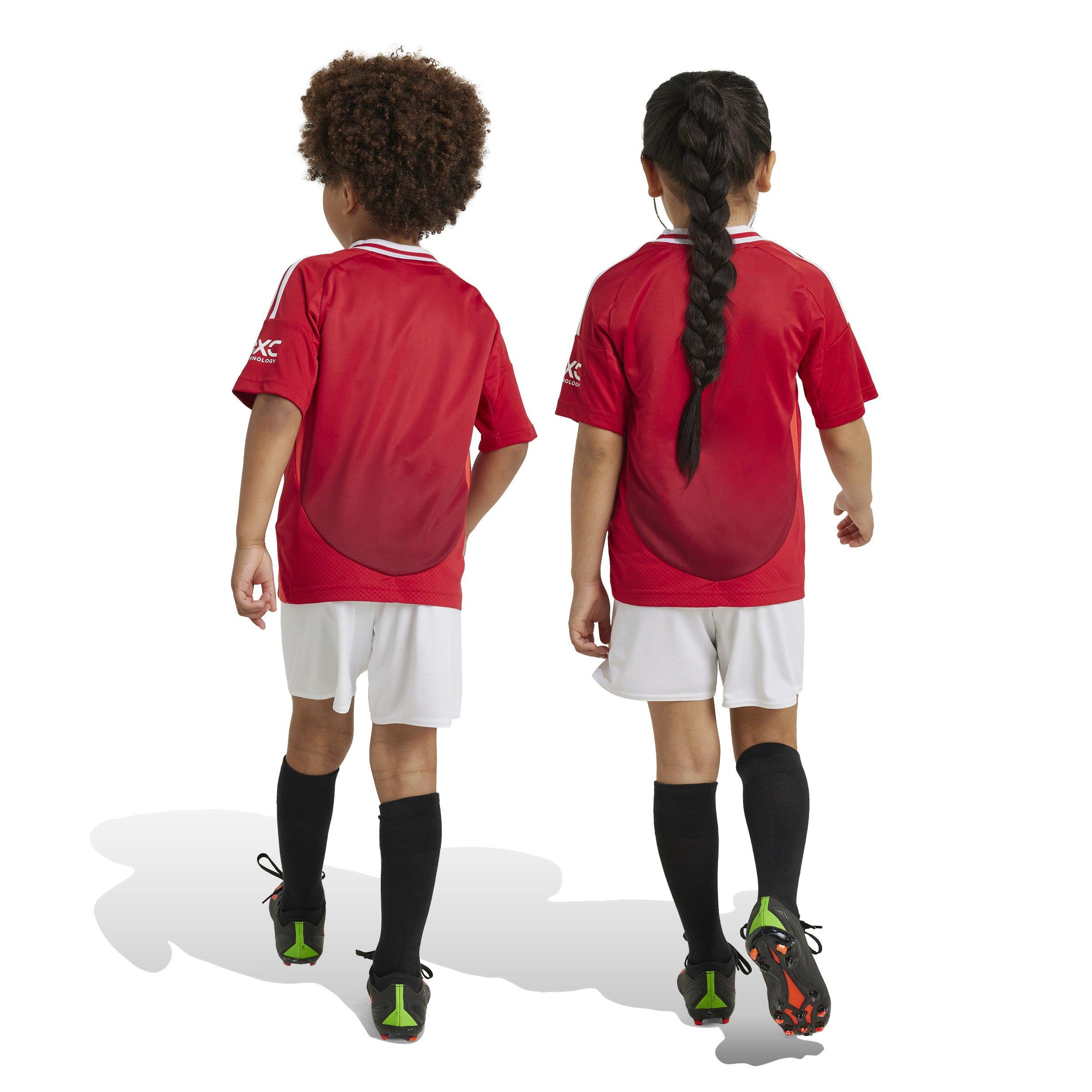 Unisex Kids Manchester United 24/25 Home Mini Kit, Red, , large image number 3