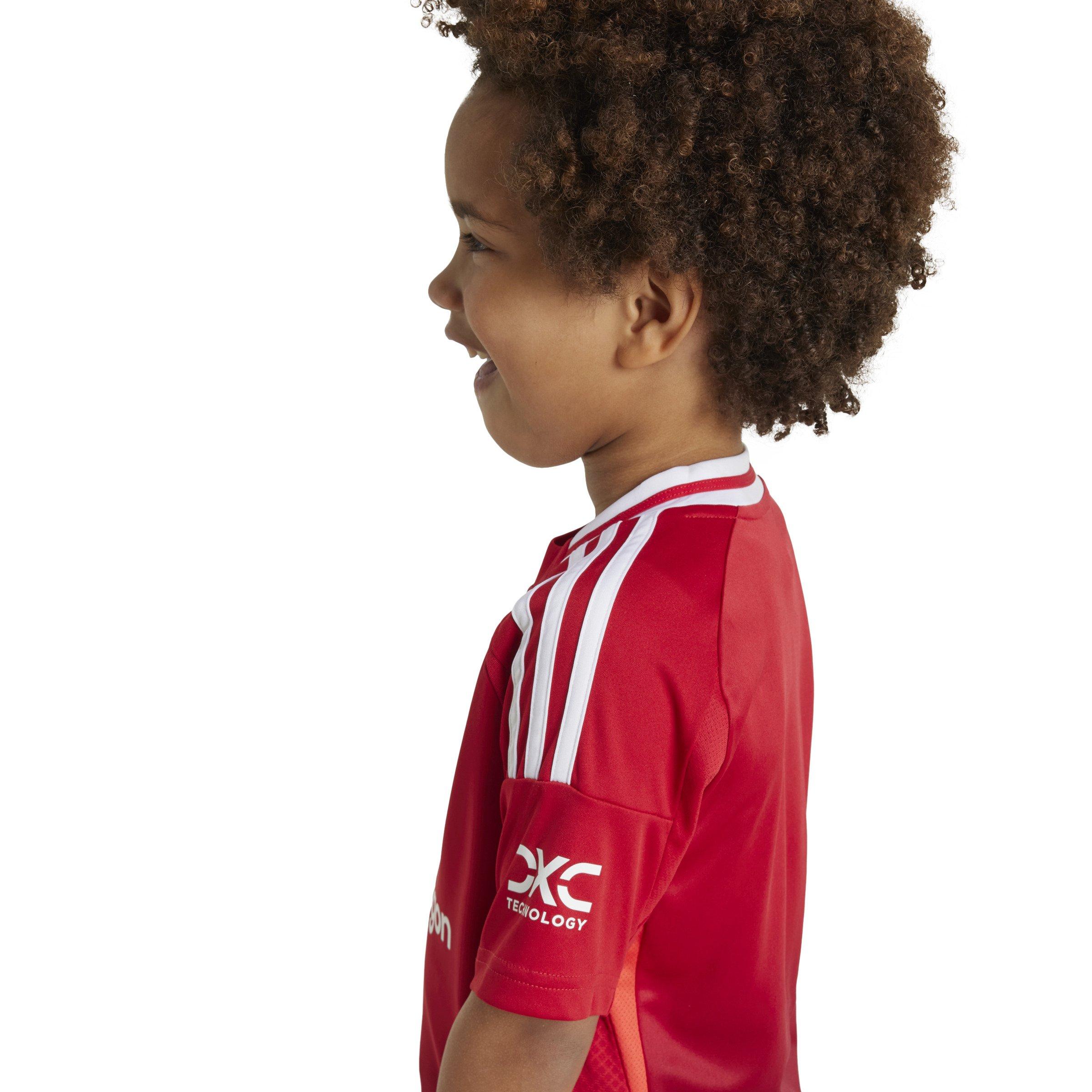 Unisex Kids Manchester United 24/25 Home Mini Kit, Red, , large image number 4