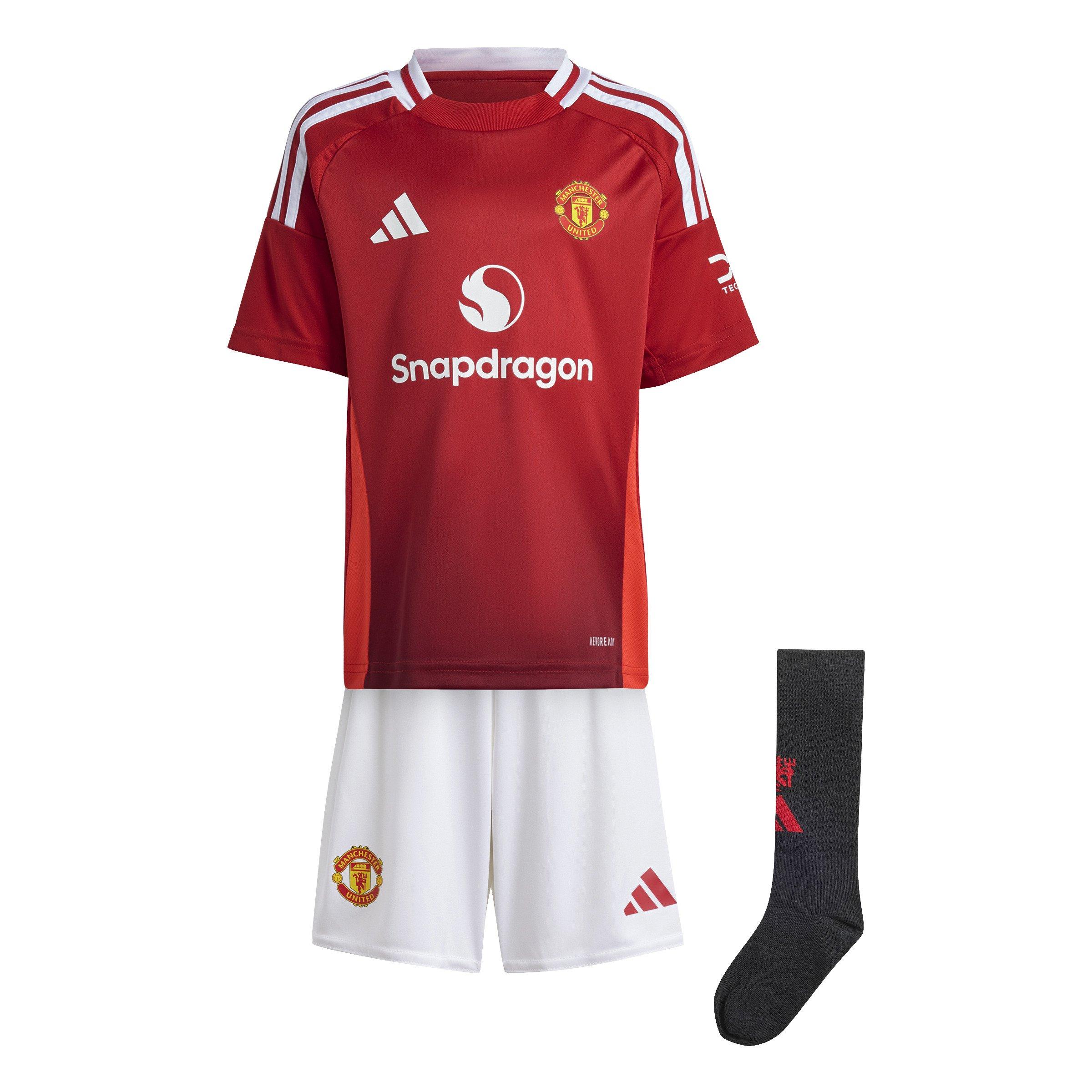 Unisex Kids Manchester United 24/25 Home Mini Kit, Red, A701_ONE, large image number 5