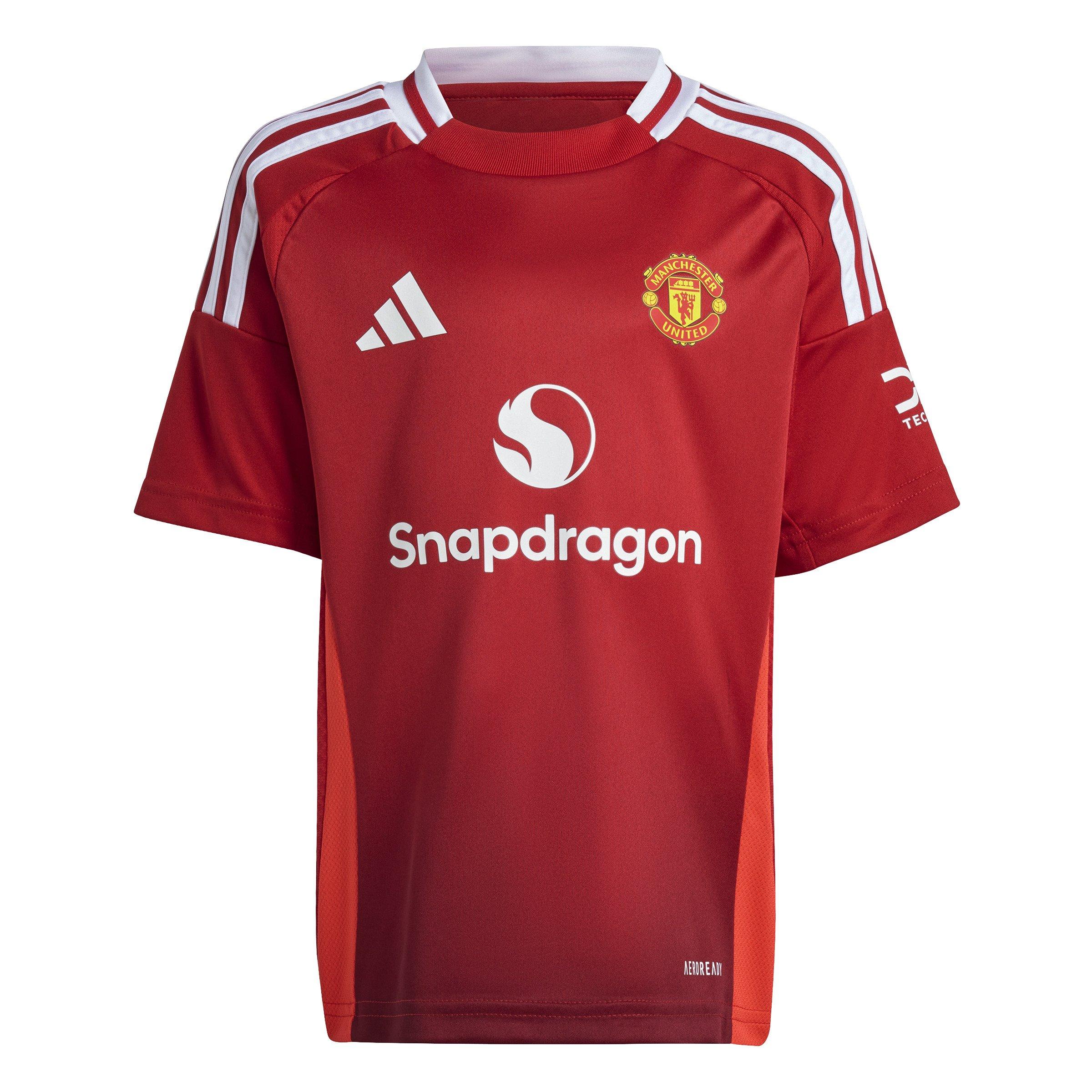 Unisex Kids Manchester United 24/25 Home Mini Kit, Red, , large image number 6