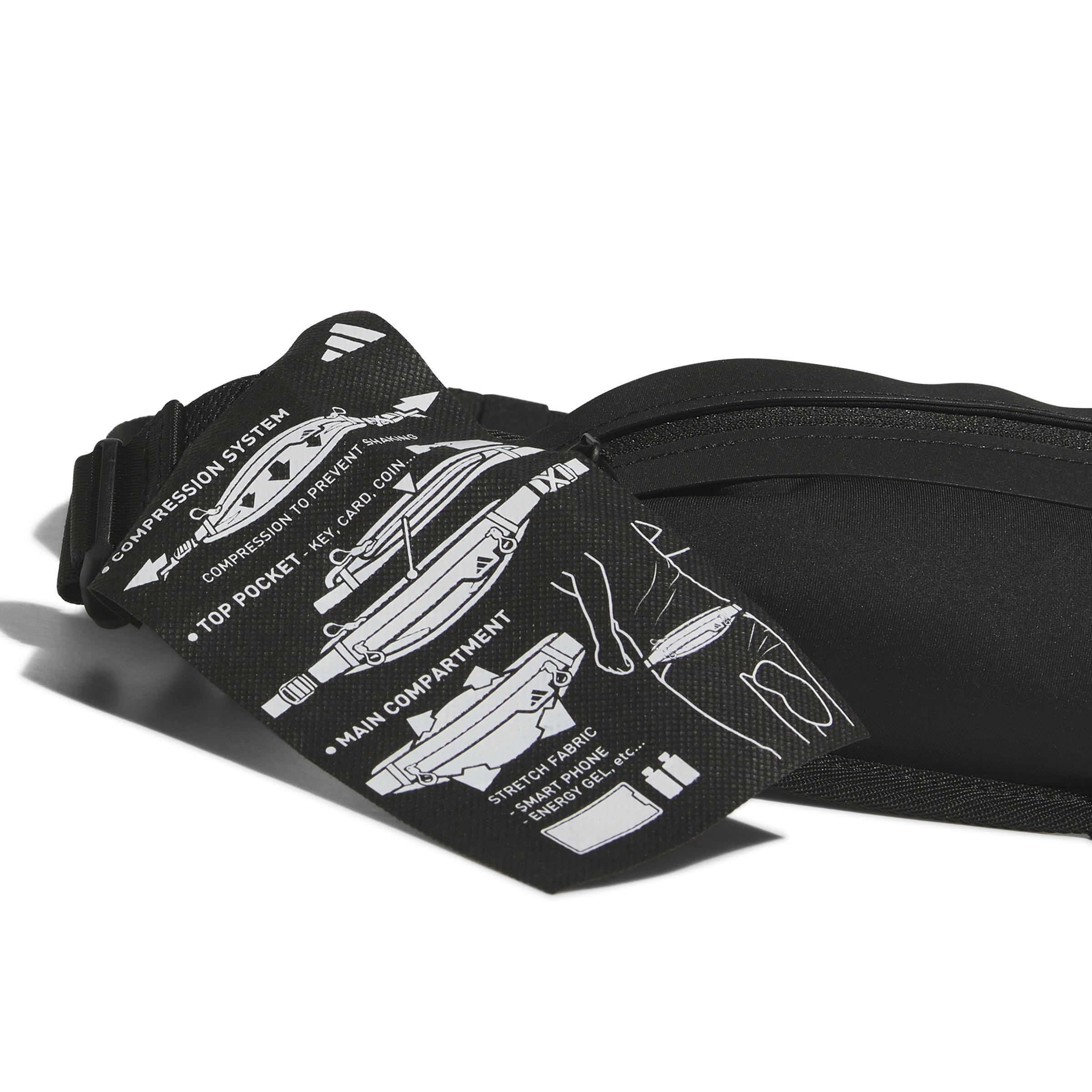 Unisex Running Waist Bag, Black, A701_ONE, large image number 4