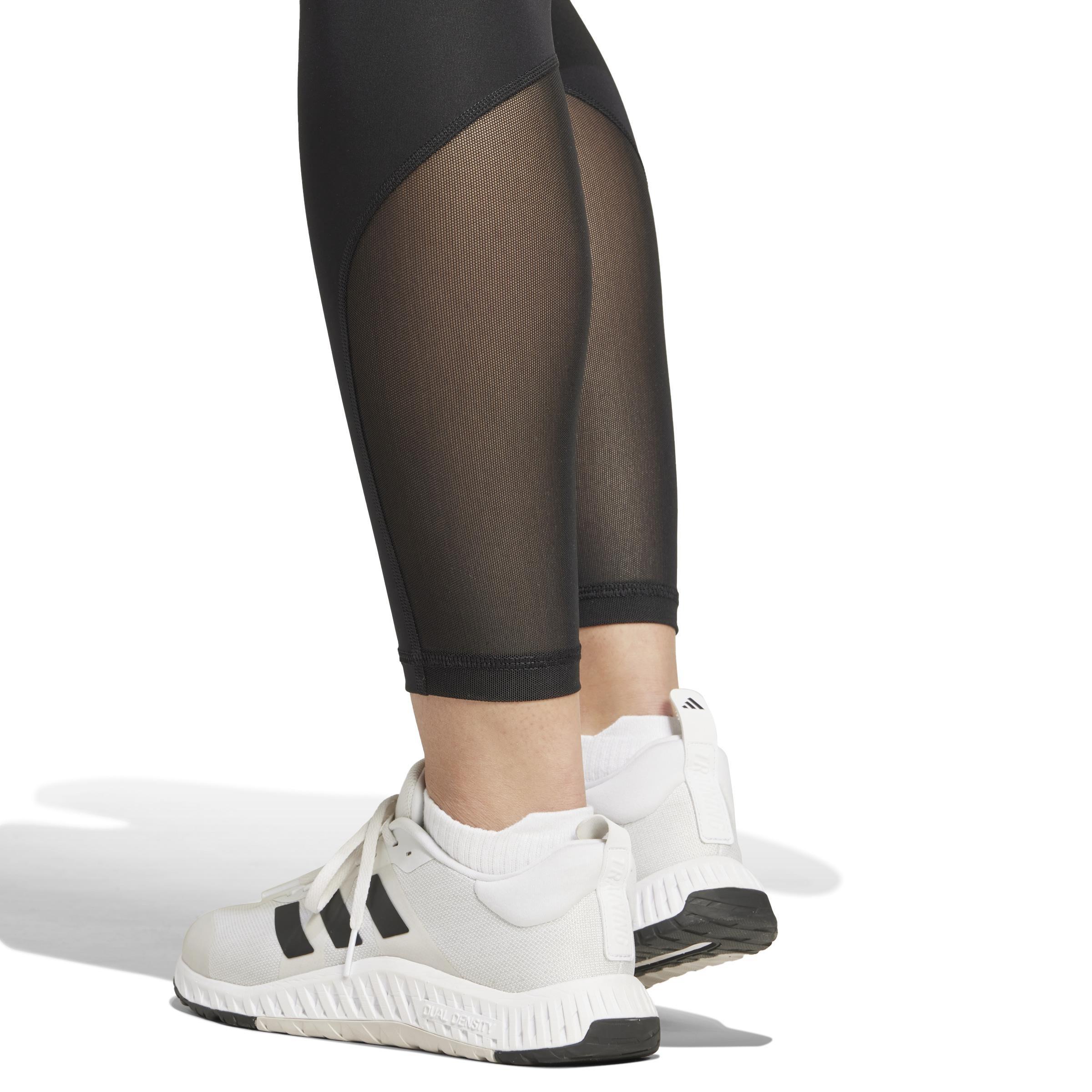 TECHFIT 3-Stripes 7/8 Leggings, Black, , large image number 3