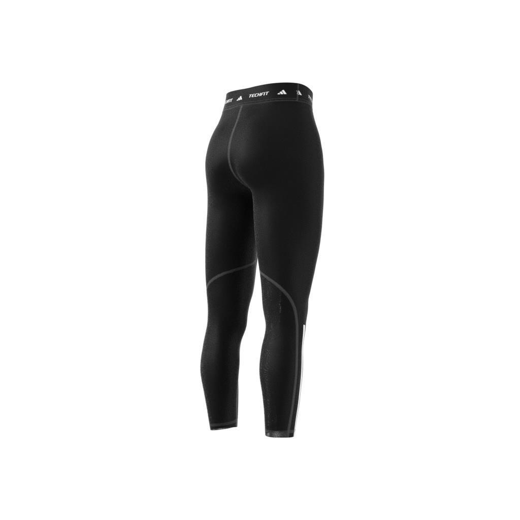 TECHFIT 3-Stripes 7/8 Leggings, Black, , large image number 8