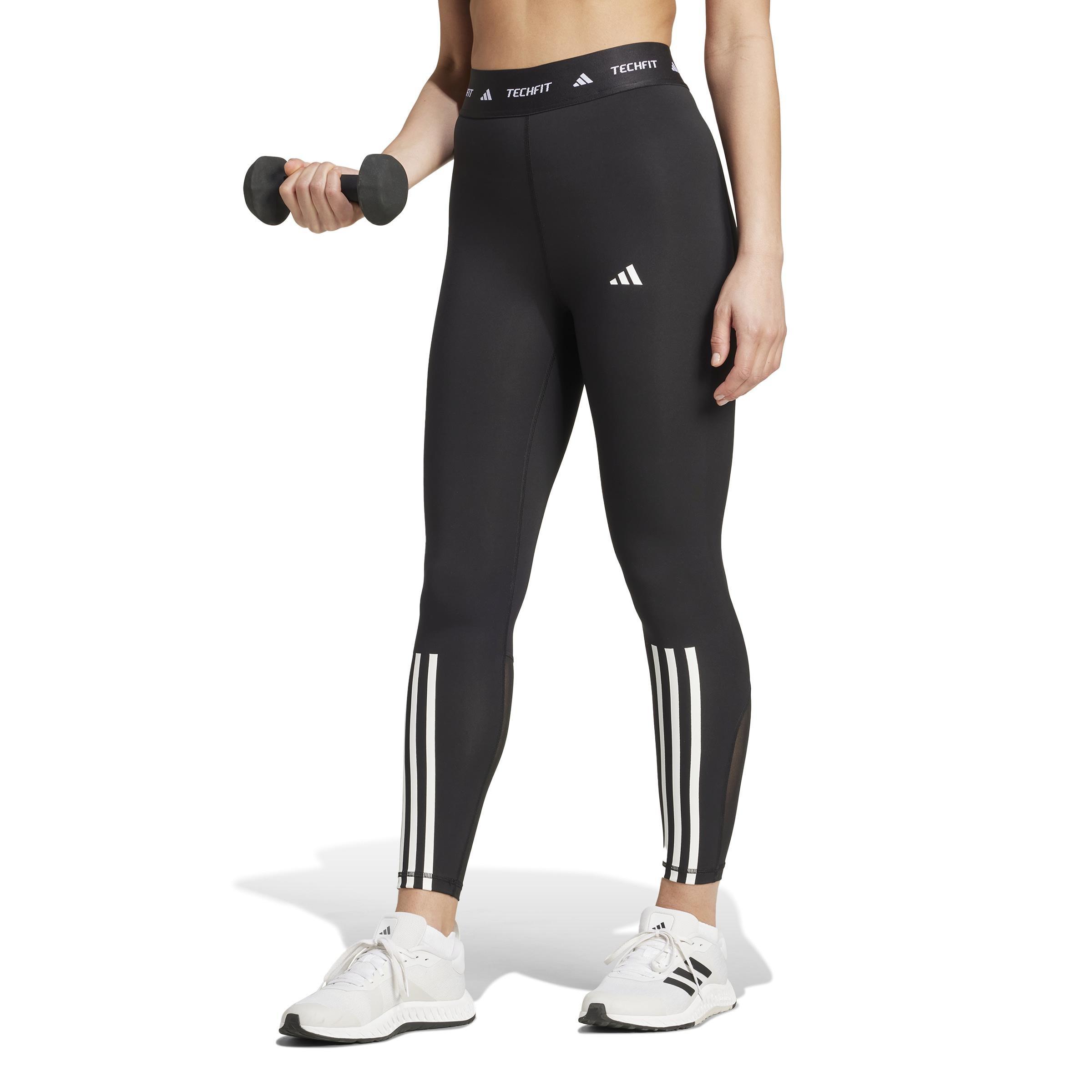 TECHFIT 3-Stripes 7/8 Leggings, Black, , large image number 13