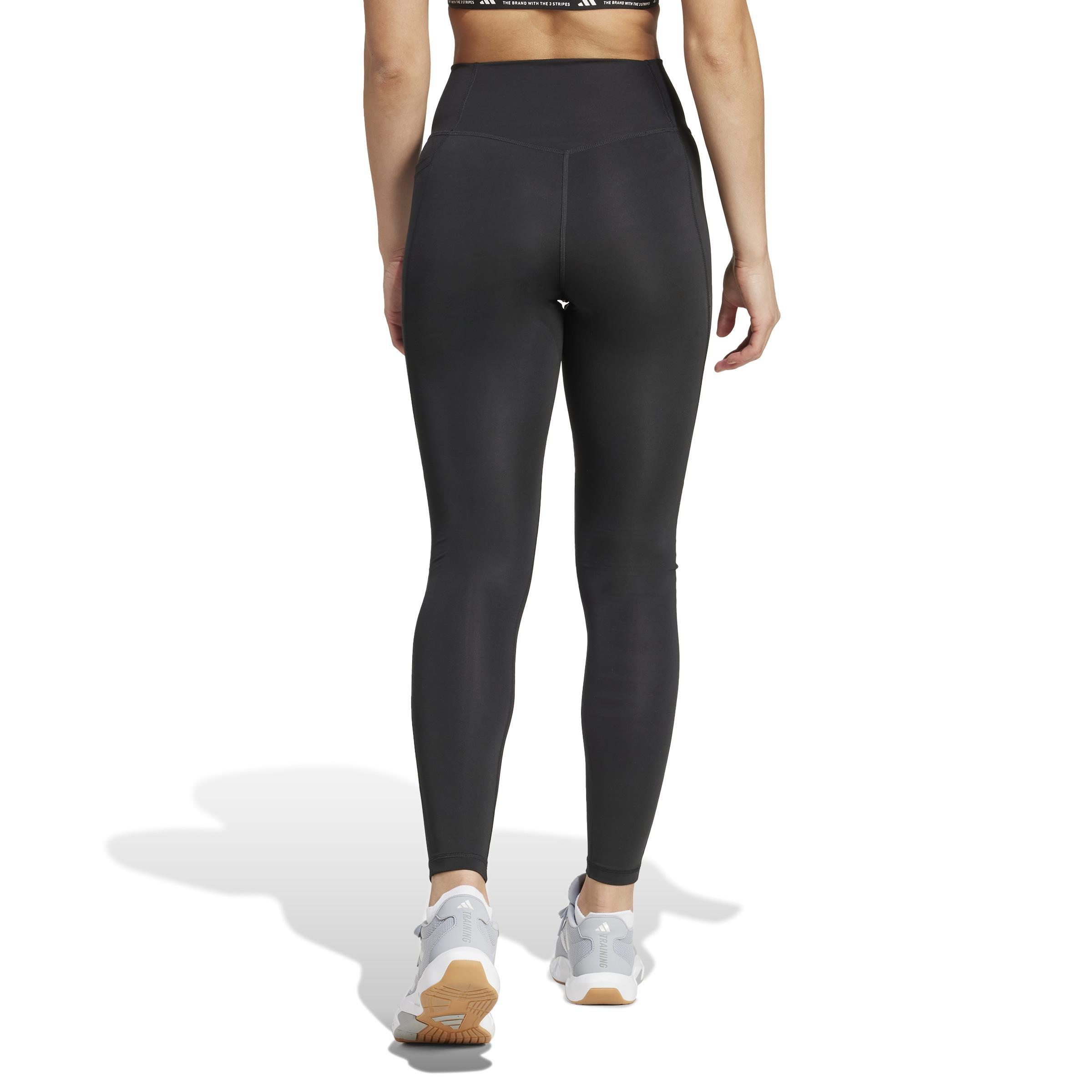Optime Essentials Stash Pocket Full-Length Leggings, Black, , large image number 2