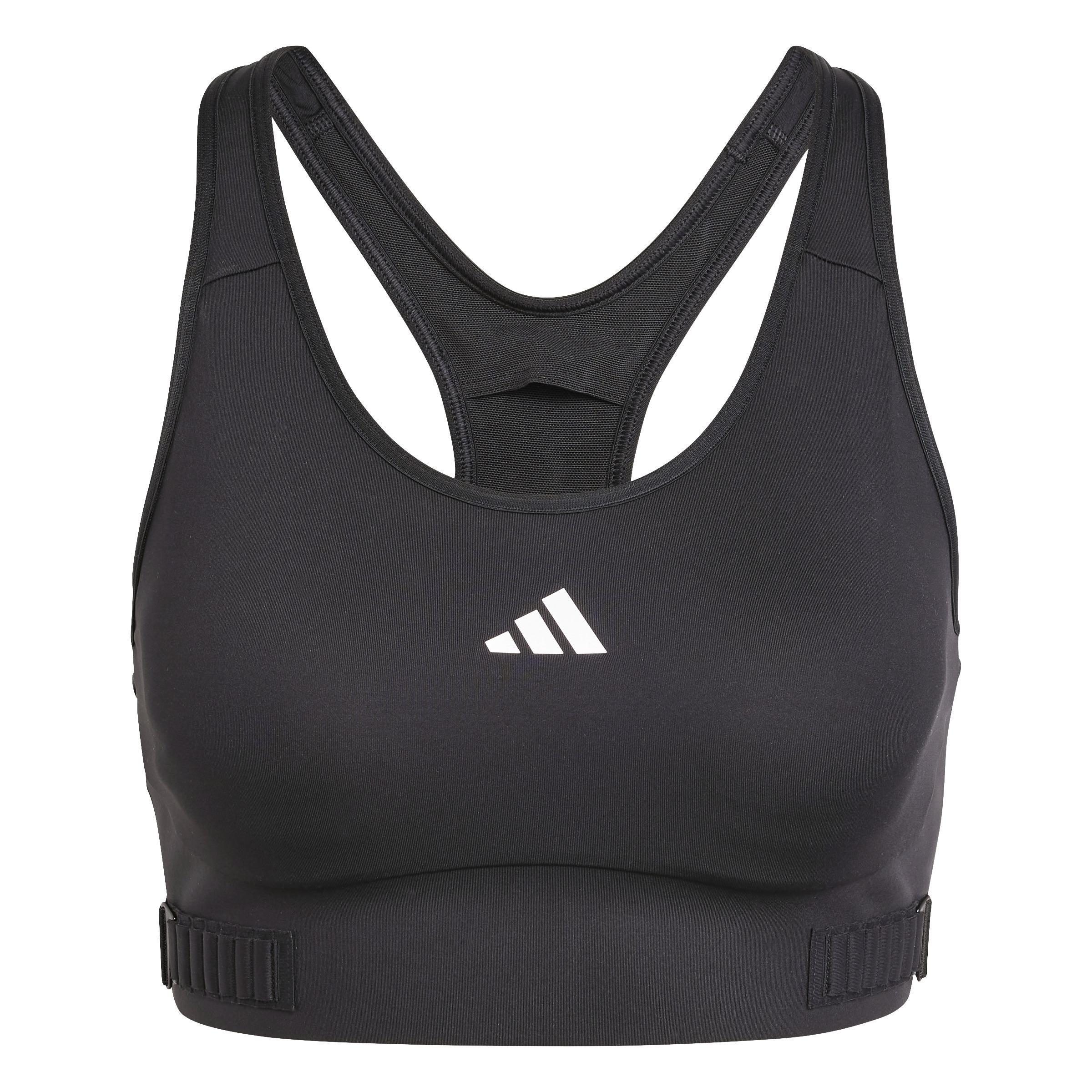 TECHFIT Medium-Support Adjuster Bra, Black, A701_ONE, large image number 0