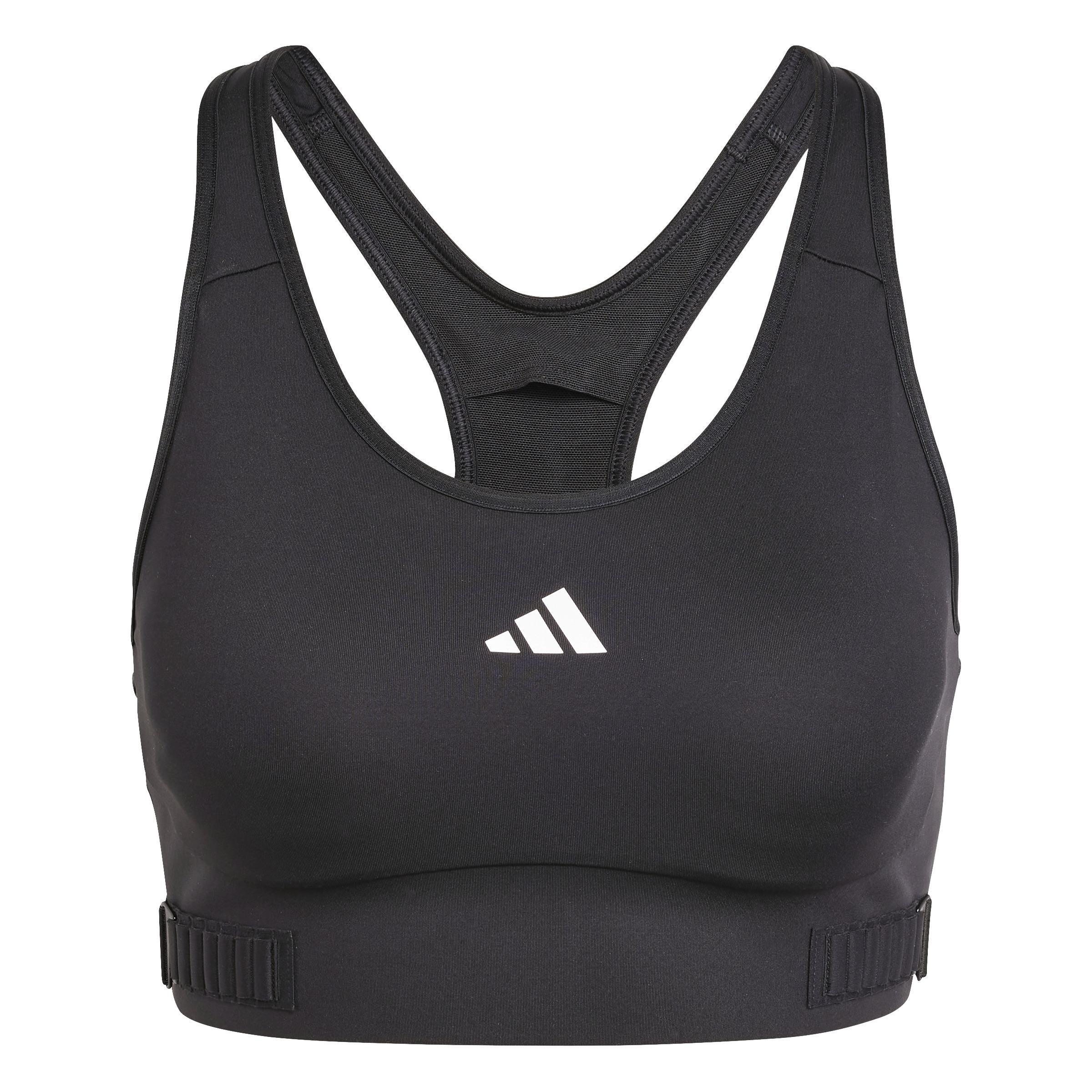 TECHFIT Medium-Support Adjuster Bra, Black, A701_ONE, large image number 2