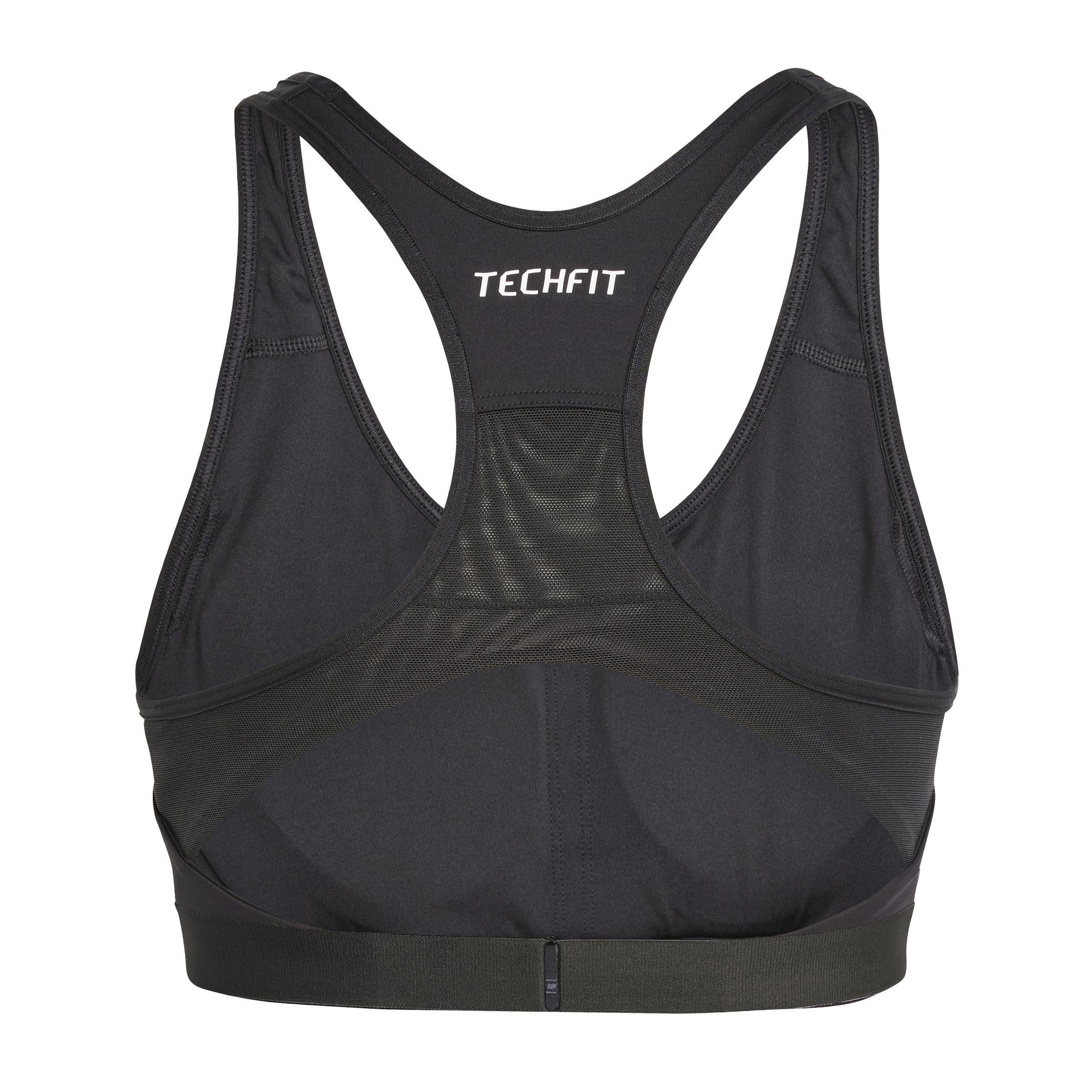 TECHFIT Medium-Support Adjuster Bra, Black, A701_ONE, large image number 4