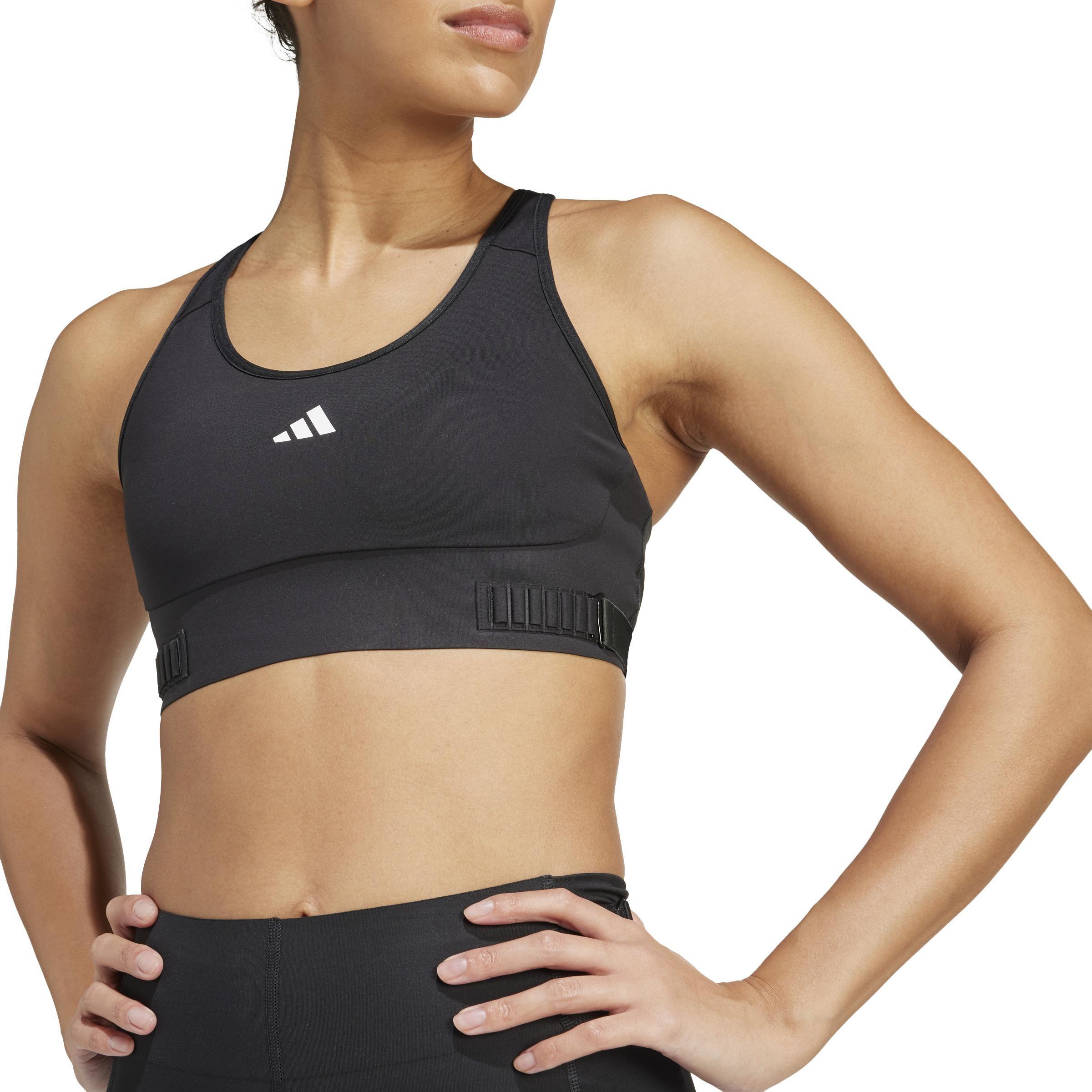 TECHFIT Medium-Support Adjuster Bra, Black, A701_ONE, large image number 5