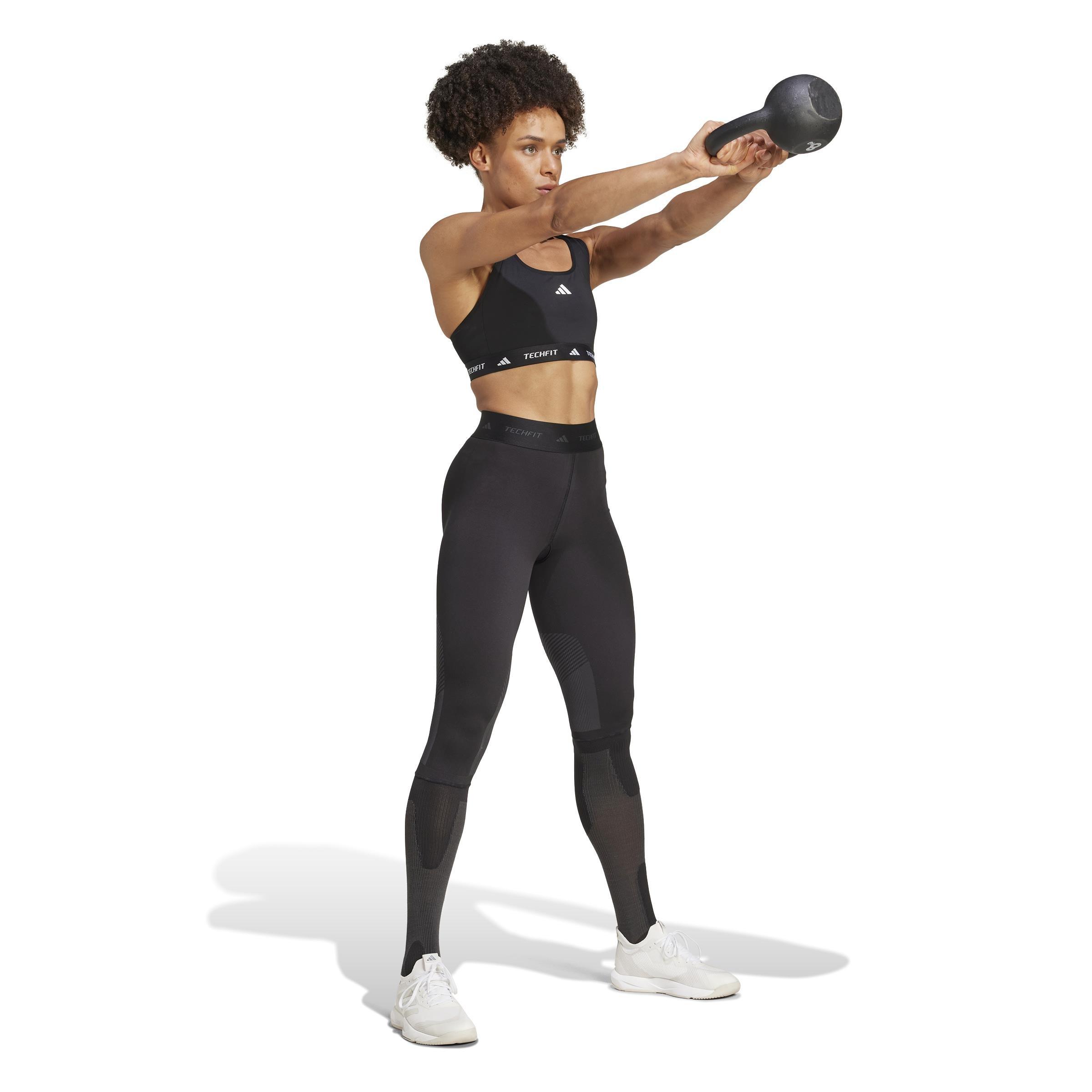 TECHFIT Medium-Support Bra, Black, , large image number 10