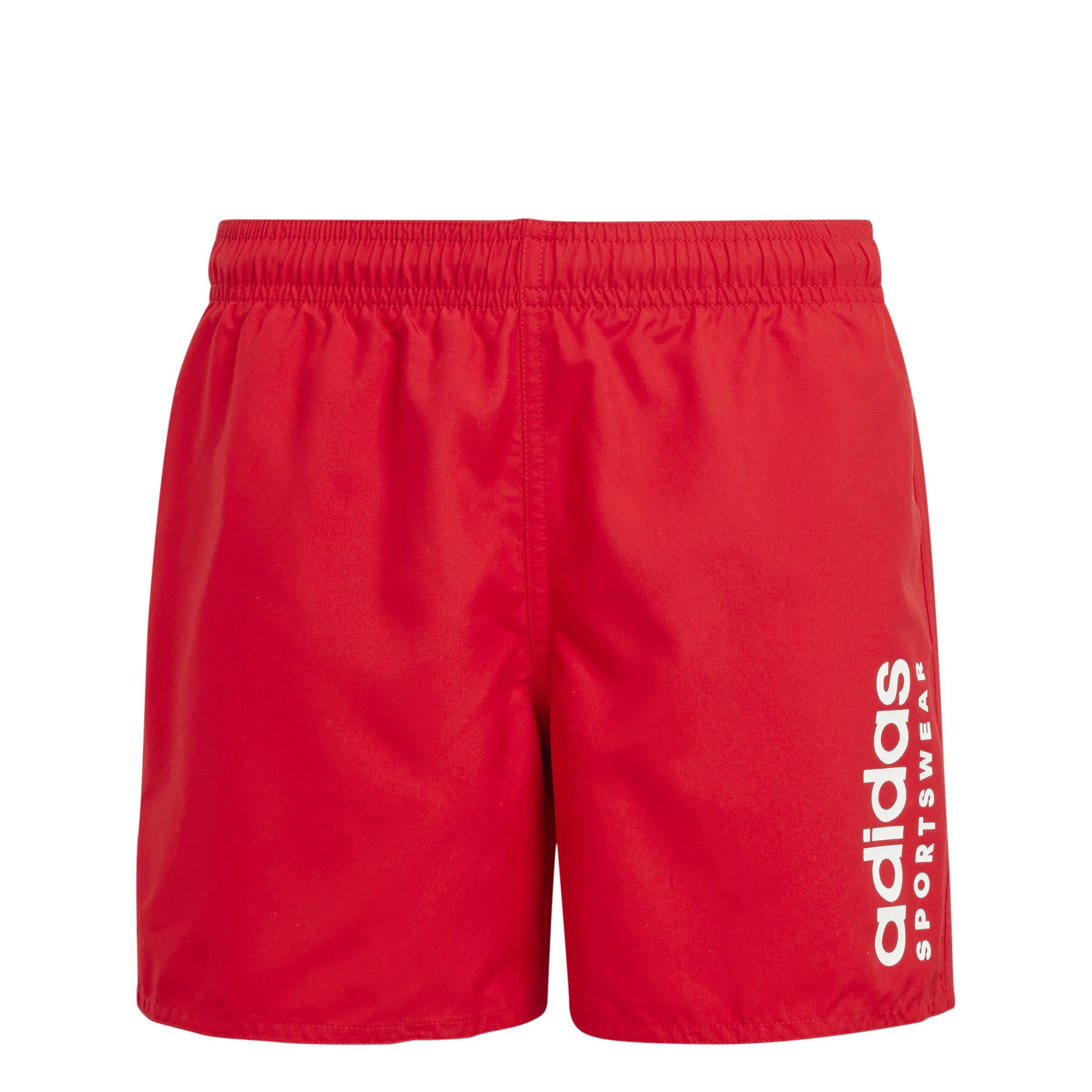 Sportswear Essentials Logo CLX Swim Shorts, Red, A701_ONE, large image number 0