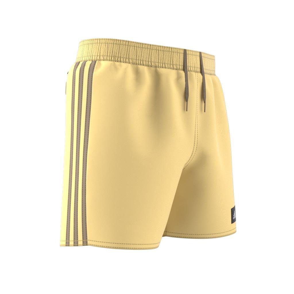 Kids Boys 3-Stripes Swim Shorts, Yellow, A701_ONE, large image number 2