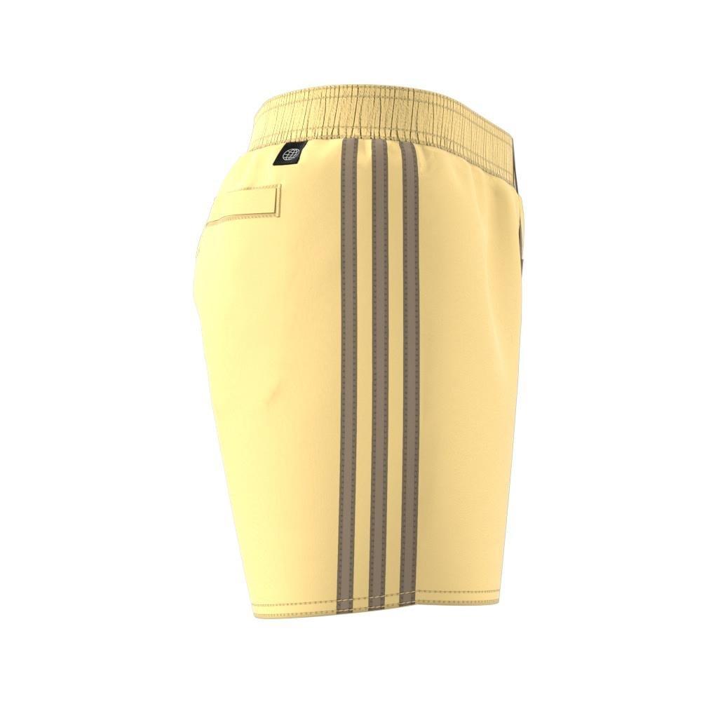 Kids Boys 3-Stripes Swim Shorts, Yellow, A701_ONE, large image number 3