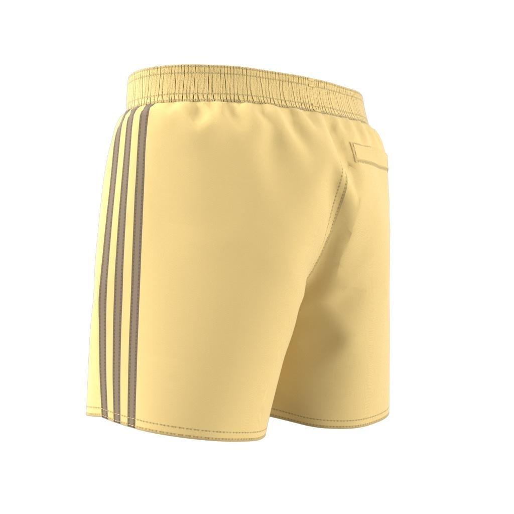 Kids Boys 3-Stripes Swim Shorts, Yellow, A701_ONE, large image number 4