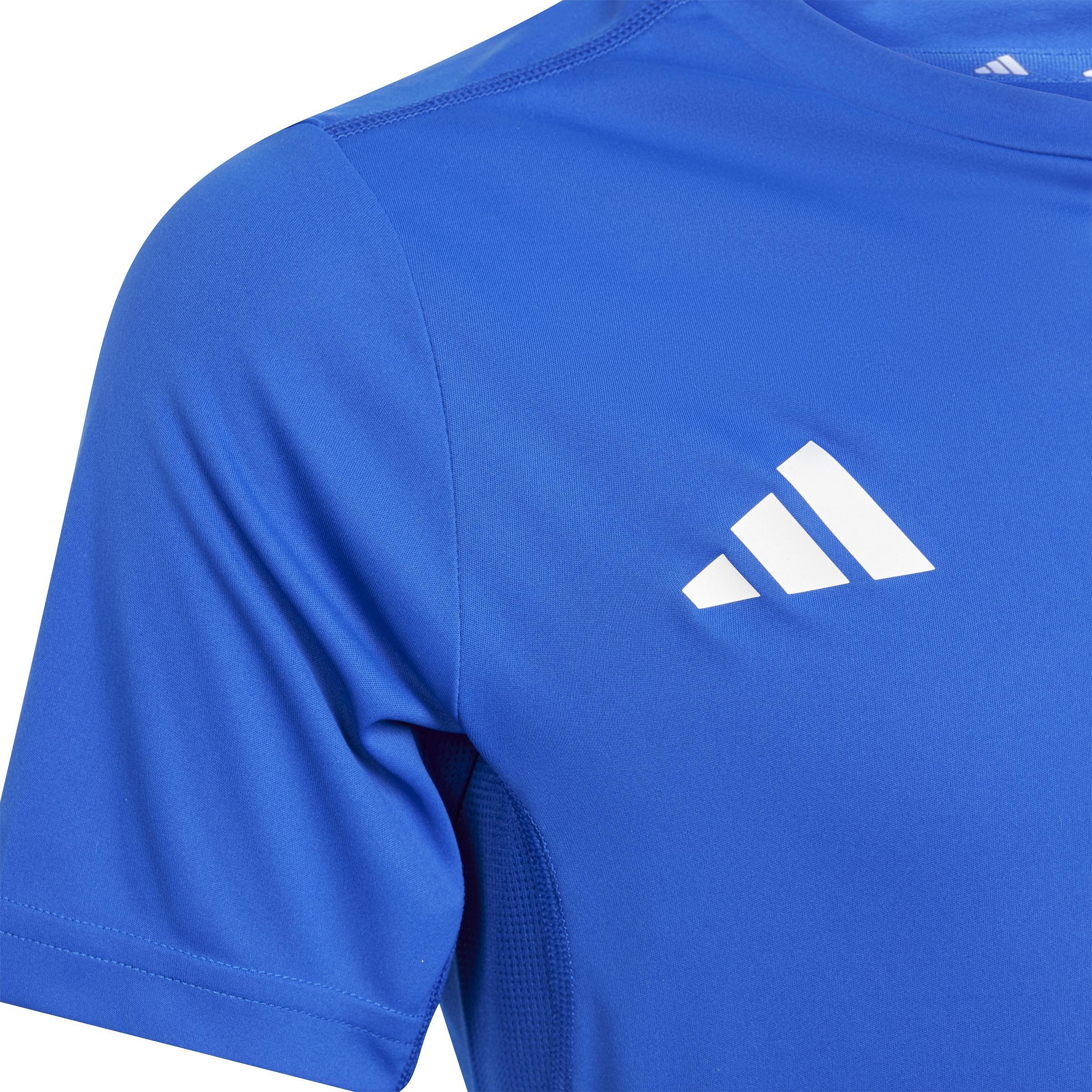 Unisex Kids Team T-shirt, Blue, A701_ONE, large image number 4
