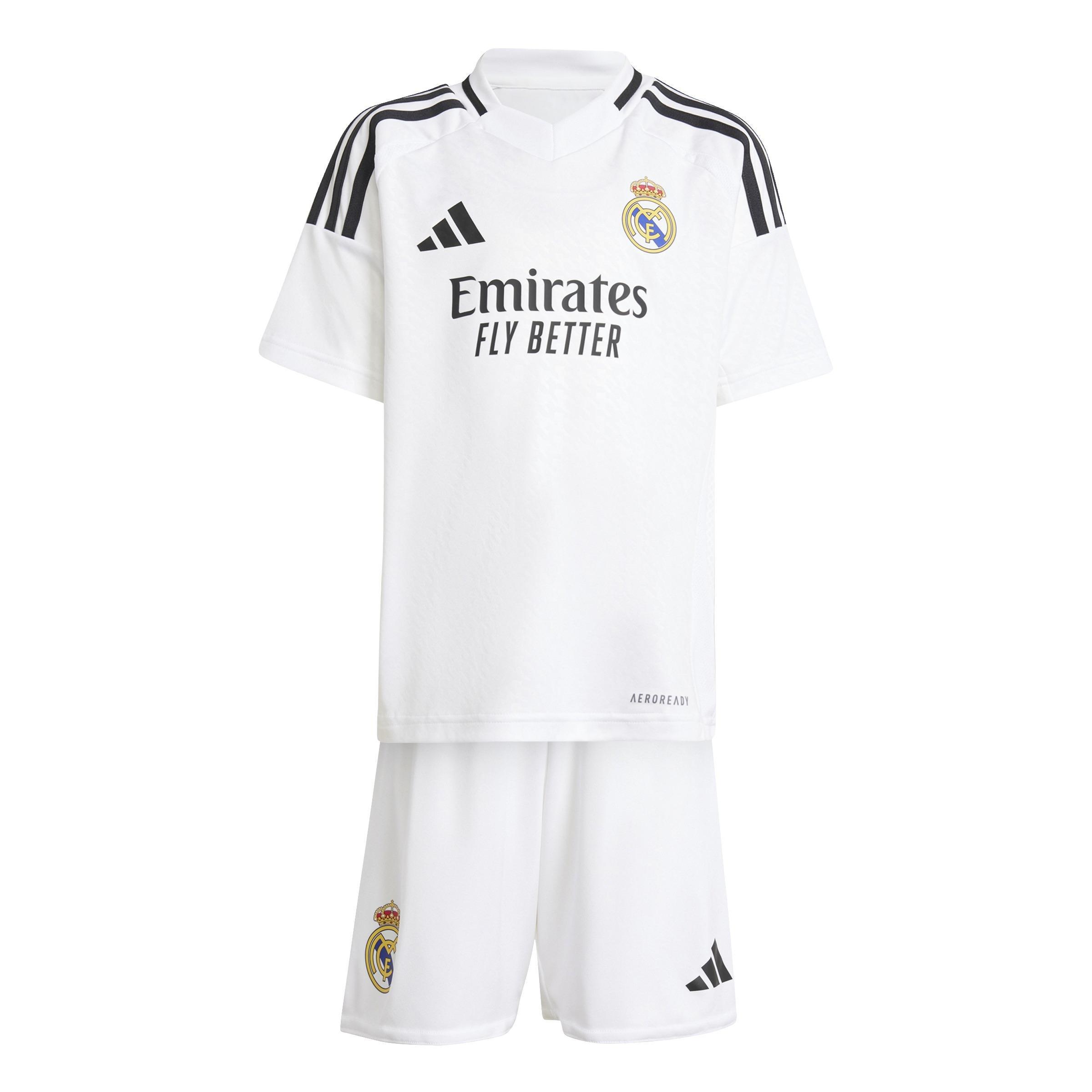 Unisex Kids Real Madrid 24/25 Home Mini Kit, White, , large image number 0
