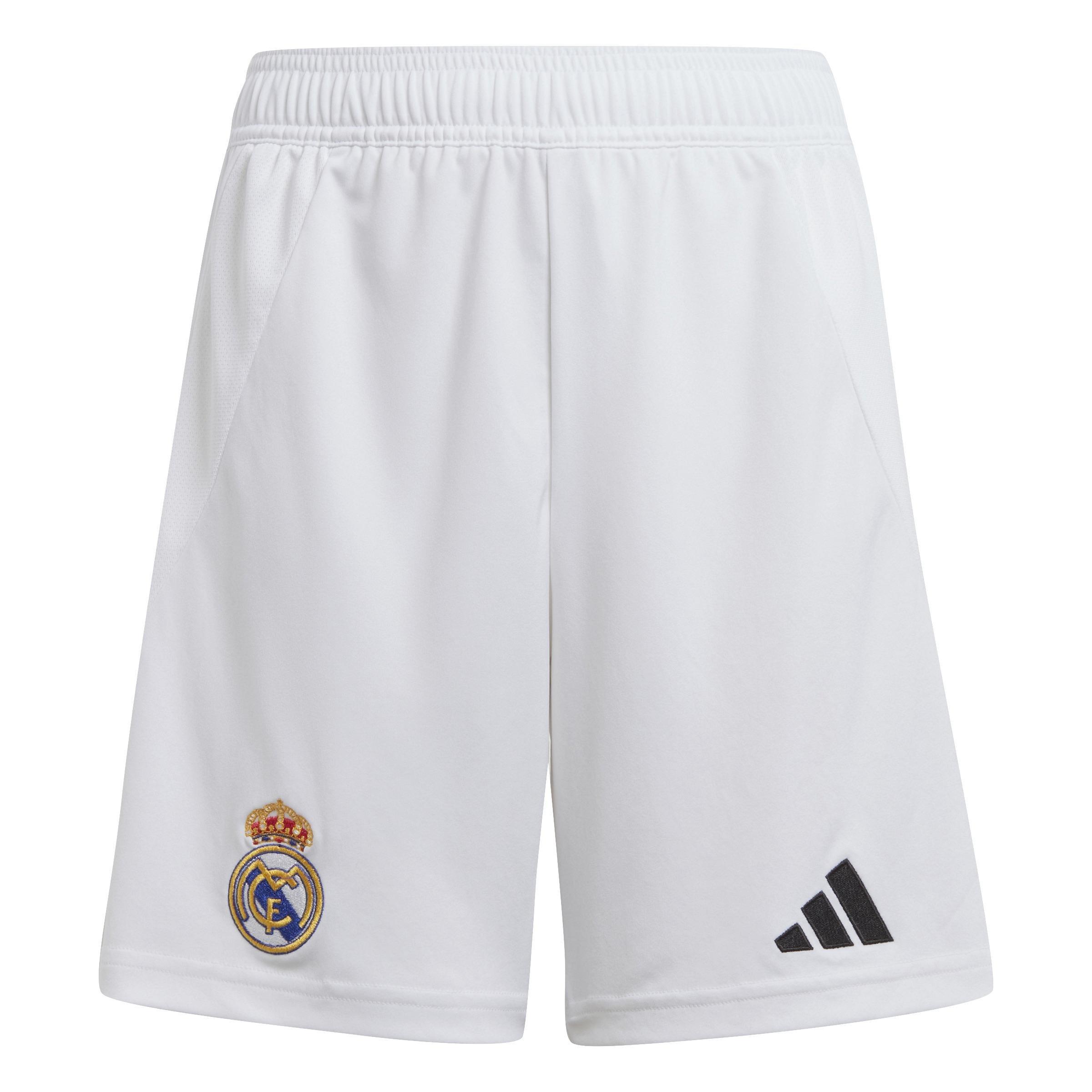 Kids Real Madrid 24/25 Home Shorts, White, , large image number 0