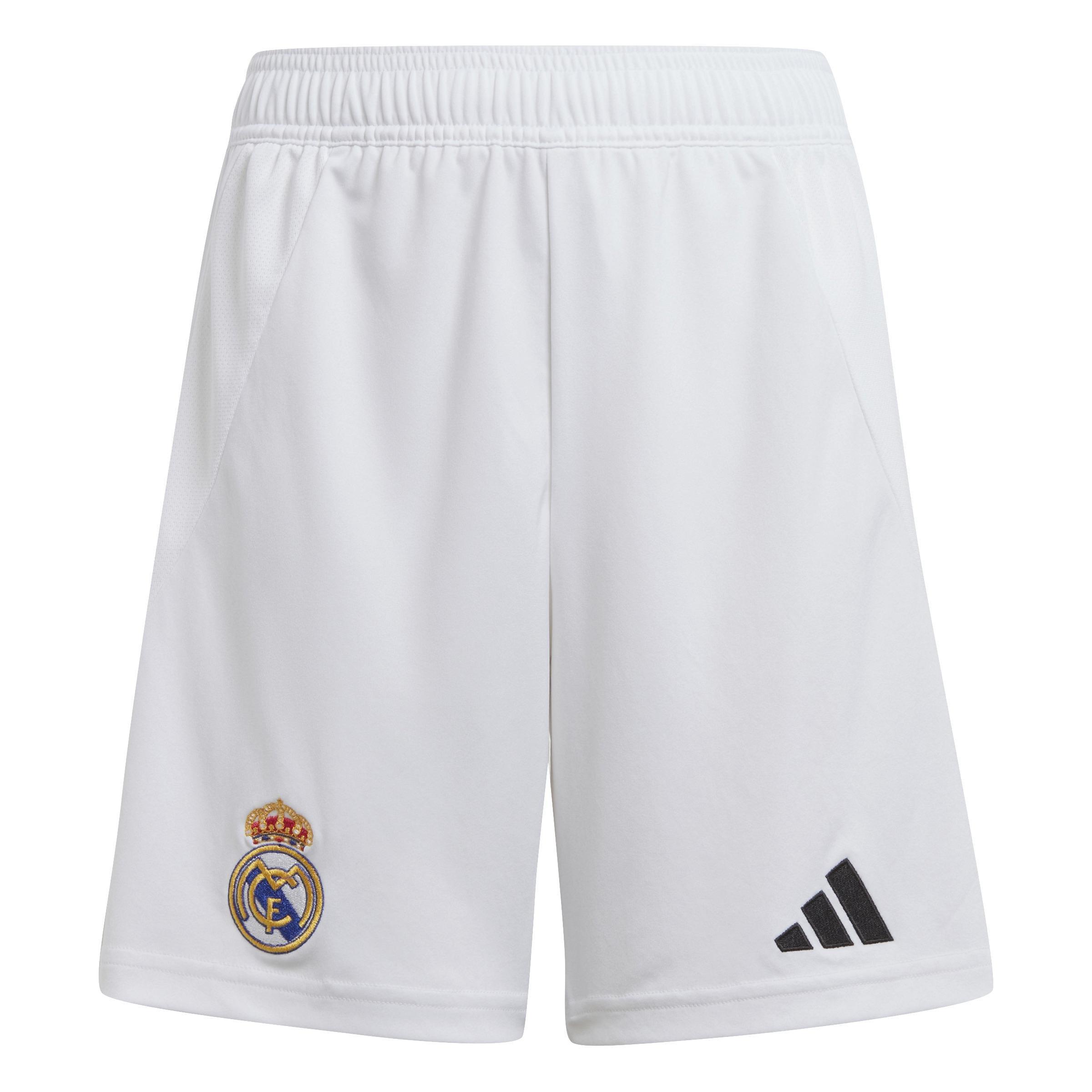 Kids Real Madrid 24/25 Home Shorts, White, , large image number 1