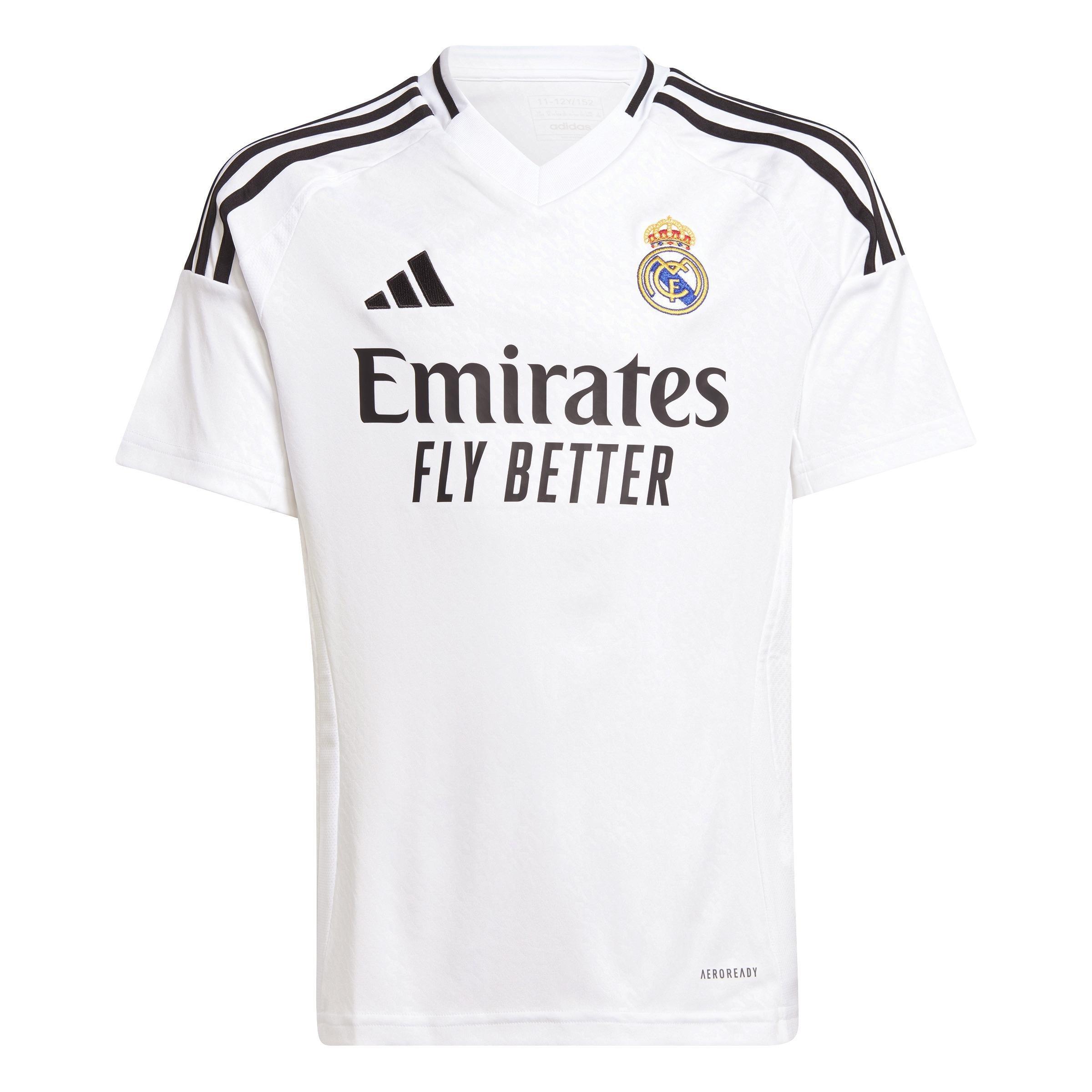 Kids Boys Real Madrid 24/25 Home Jersey, White, A701_ONE, large image number 1