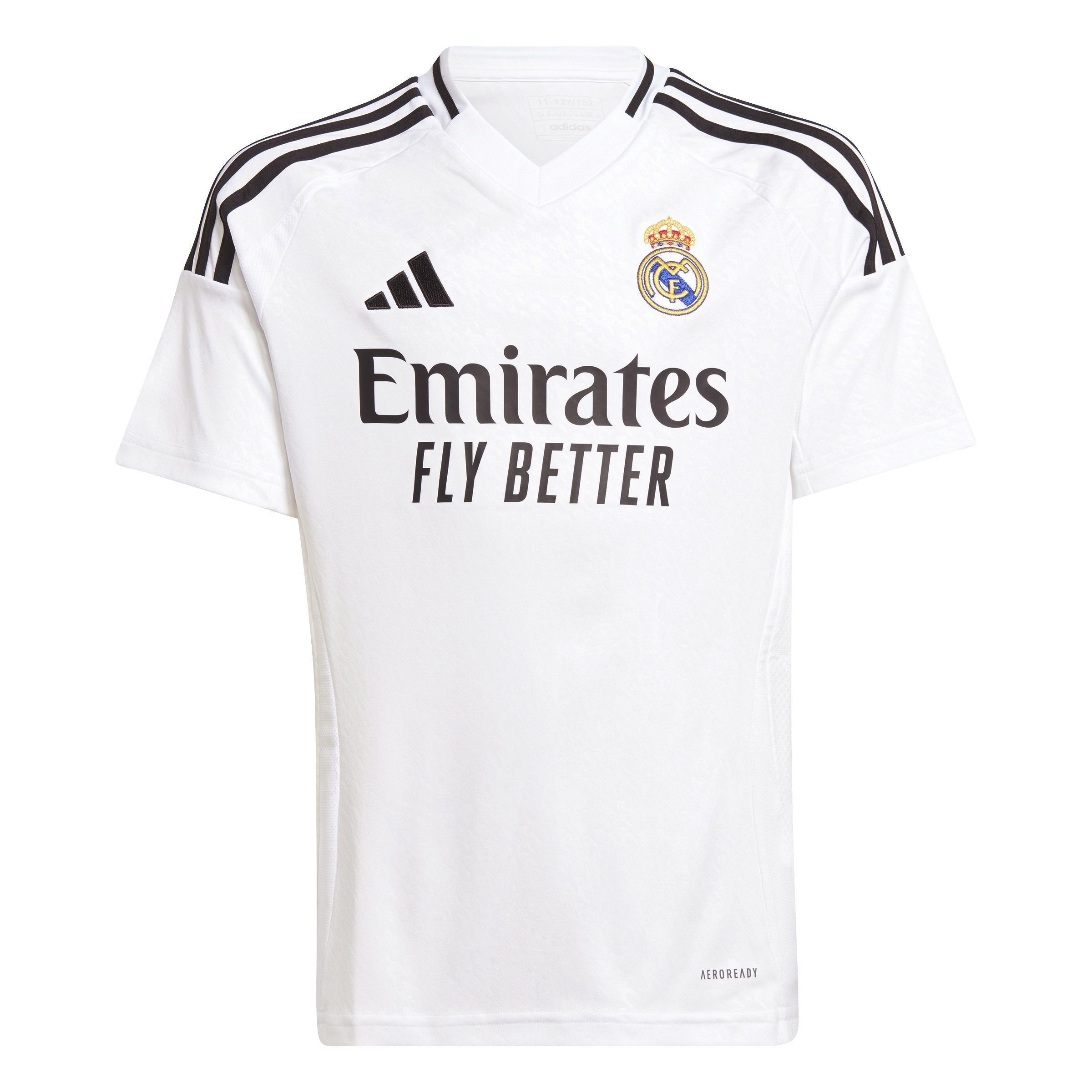 Kids Boys Real Madrid 24/25 Home Jersey, White, A701_ONE, large image number 2