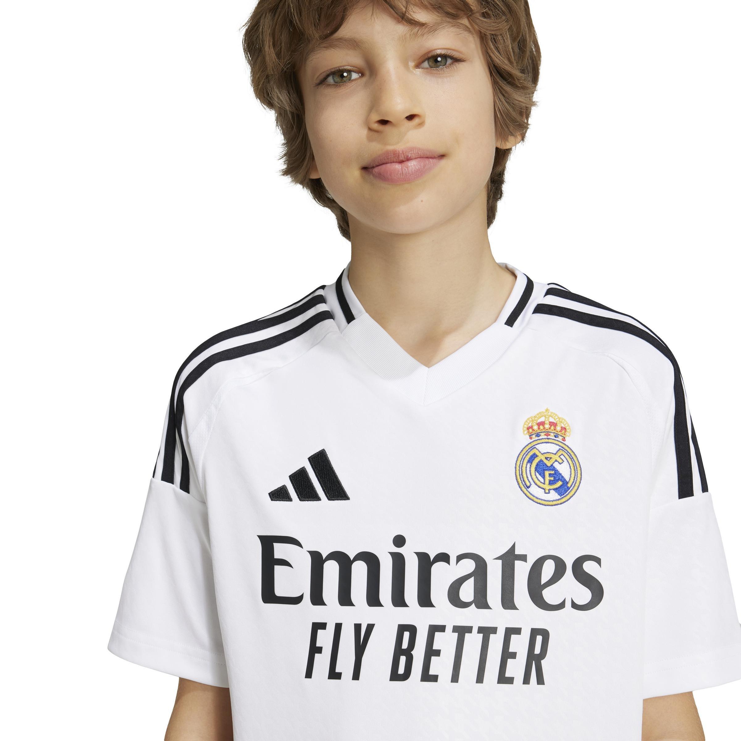 Kids Boys Real Madrid 24/25 Home Jersey, White, A701_ONE, large image number 6