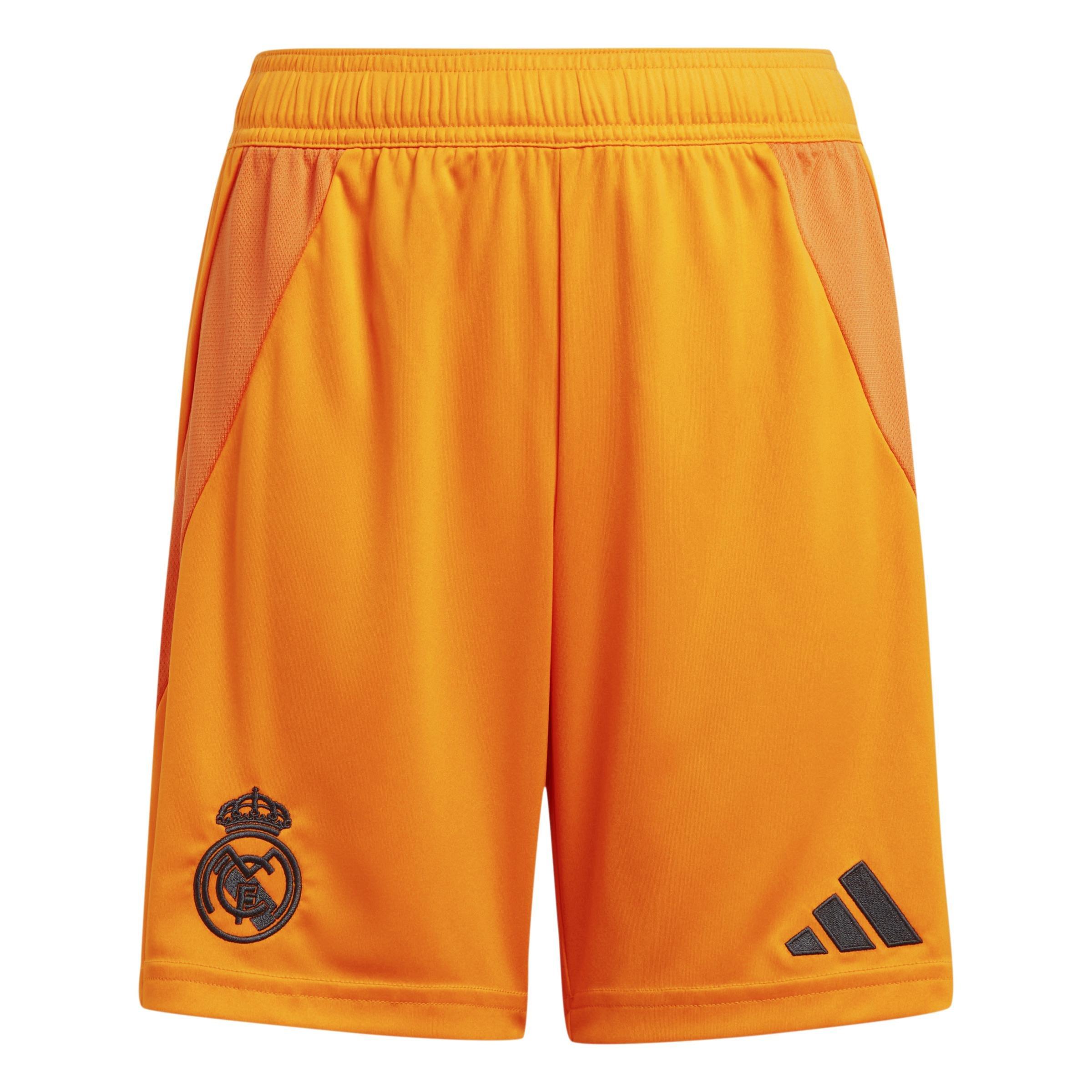 Kids Boys Real Madrid 24/25 Away Shorts Kids, Orange, A701_ONE, large image number 0