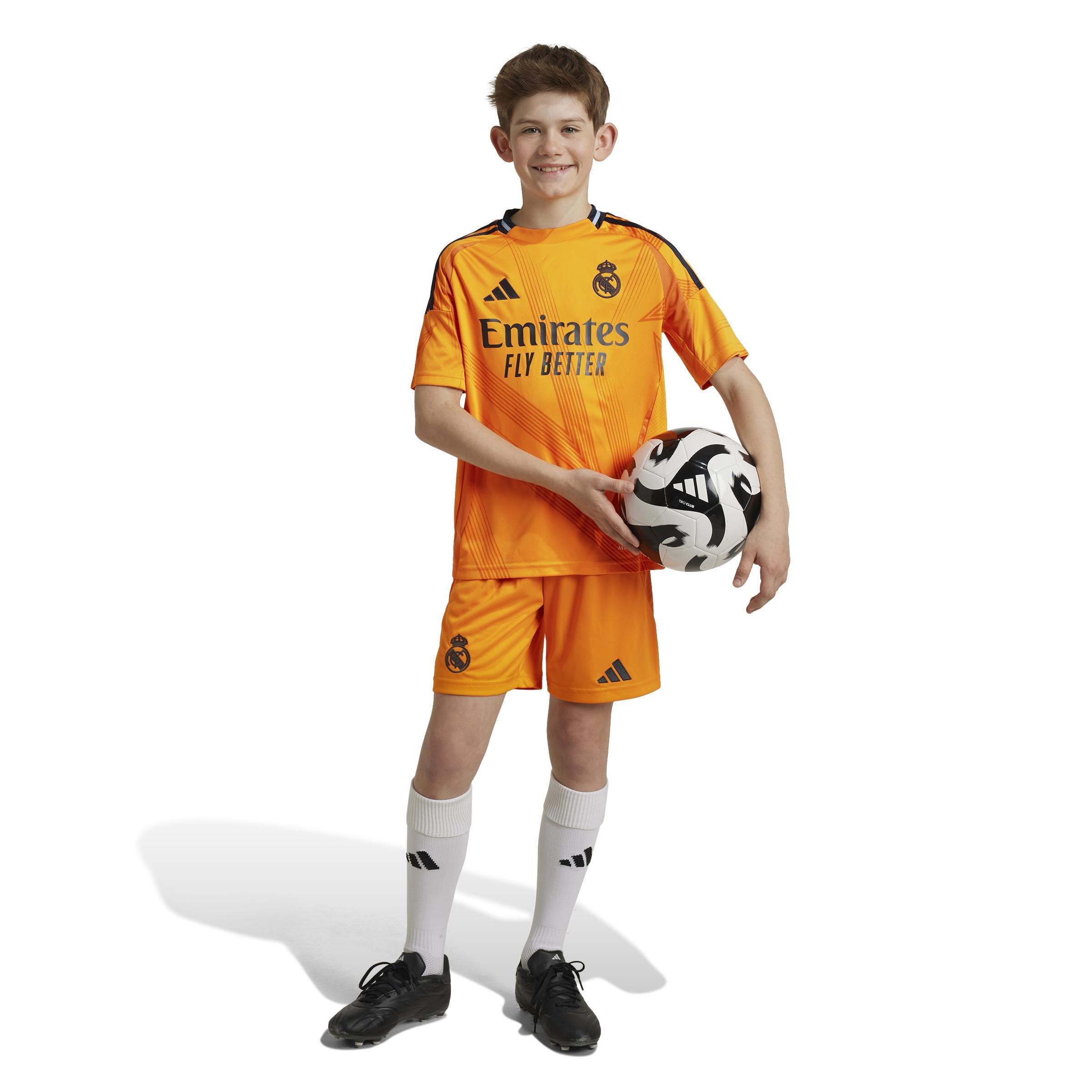 Kids Boys Real Madrid 24/25 Away Shorts Kids, Orange, A701_ONE, large image number 5