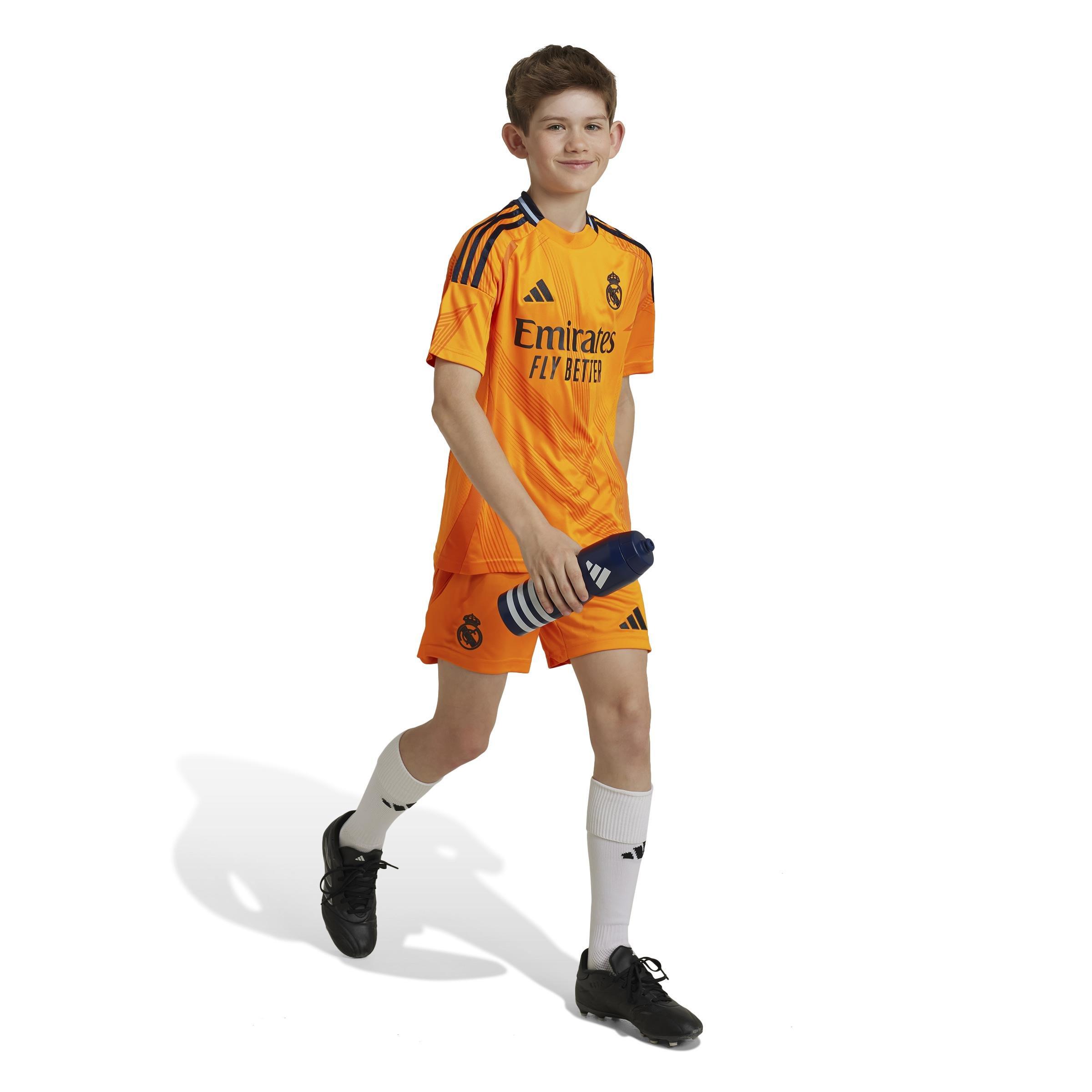 Kids Boys Real Madrid 24/25 Away Shorts Kids, Orange, A701_ONE, large image number 6