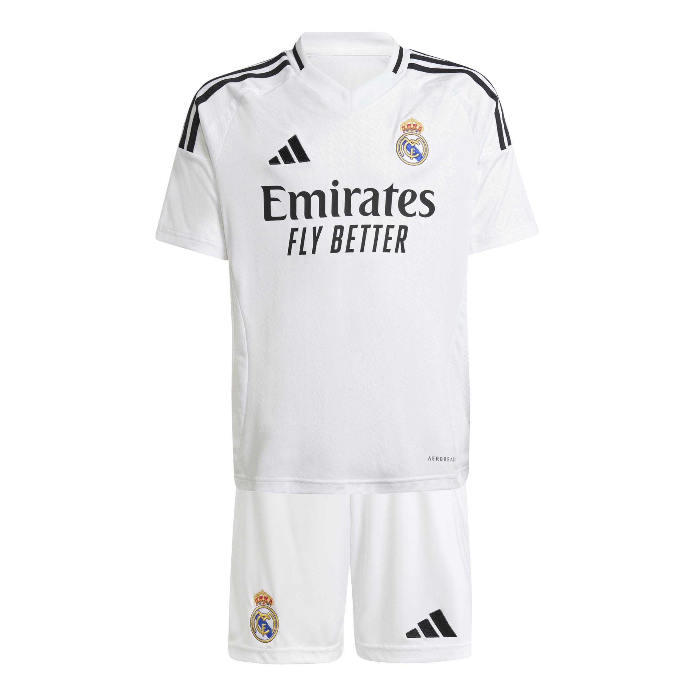 Unisex Kids Real Madrid 24/25 Home Youth Kit, White, , large image number 0