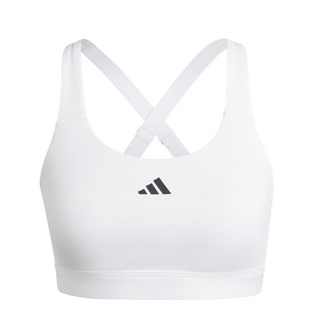 Women Tlrdreact Training High-Support Bra, White, A701_ONE, large image number 1
