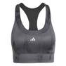 Women Run Pocket Medium-Support Aop Bra Iteration, Grey, A701_ONE, thumbnail image number 4