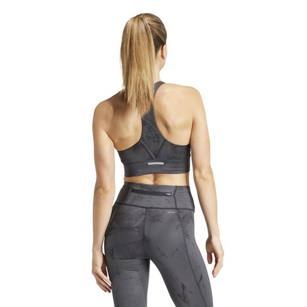 Women Run Pocket Medium-Support Aop Bra Iteration, Grey, A701_ONE, large image number 6