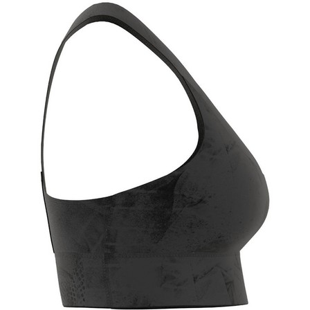 Women Run Pocket Medium-Support Aop Bra Iteration, Grey, A701_ONE, large image number 10